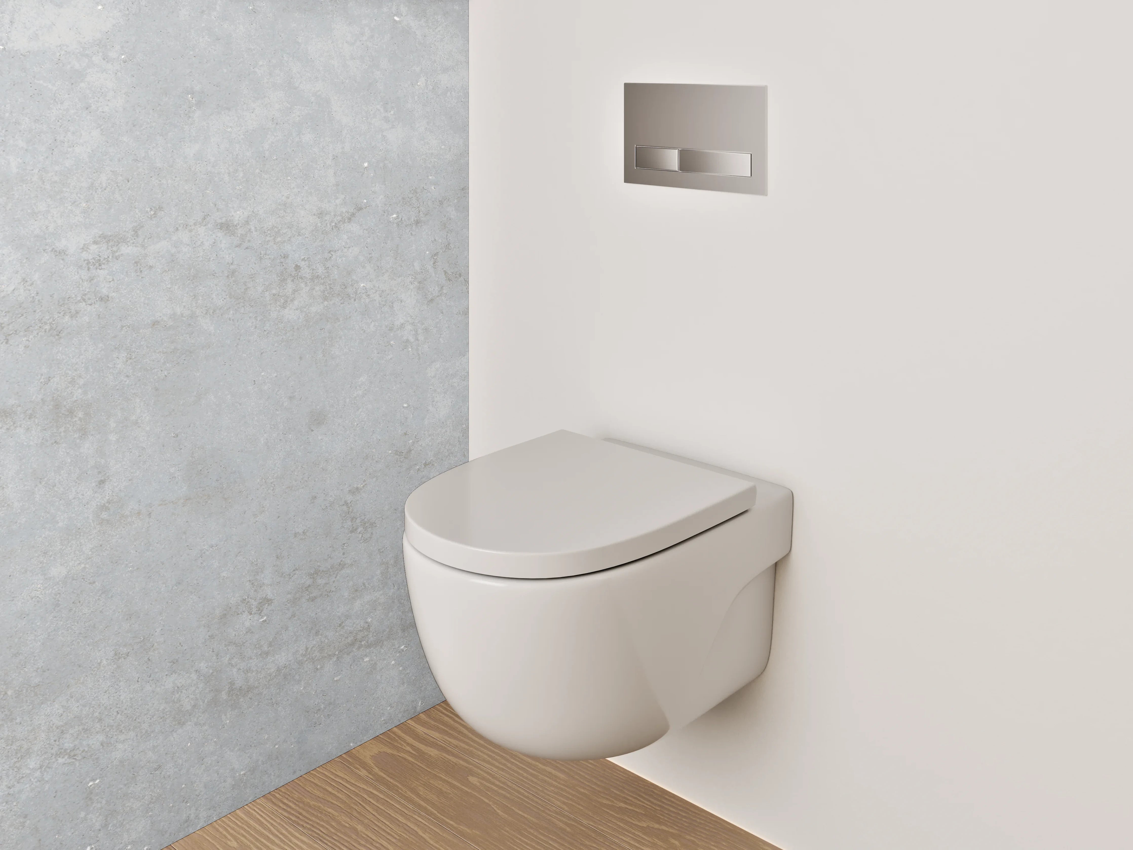 WC-Rückwand - Moderne graue Fliesen für stilvolles Zuhause