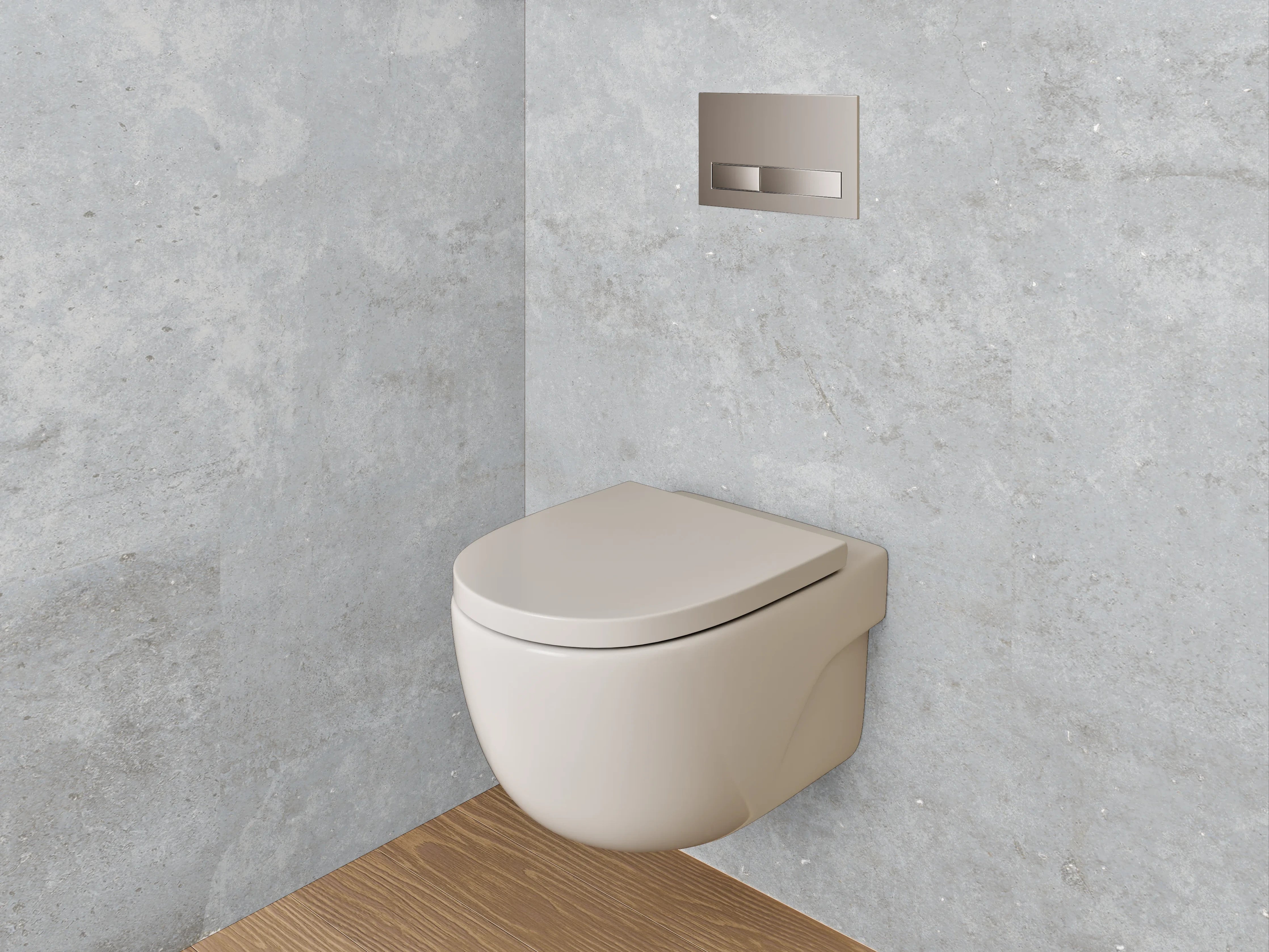 WC-Rückwand - Moderne graue Fliesen für stilvolles Zuhause