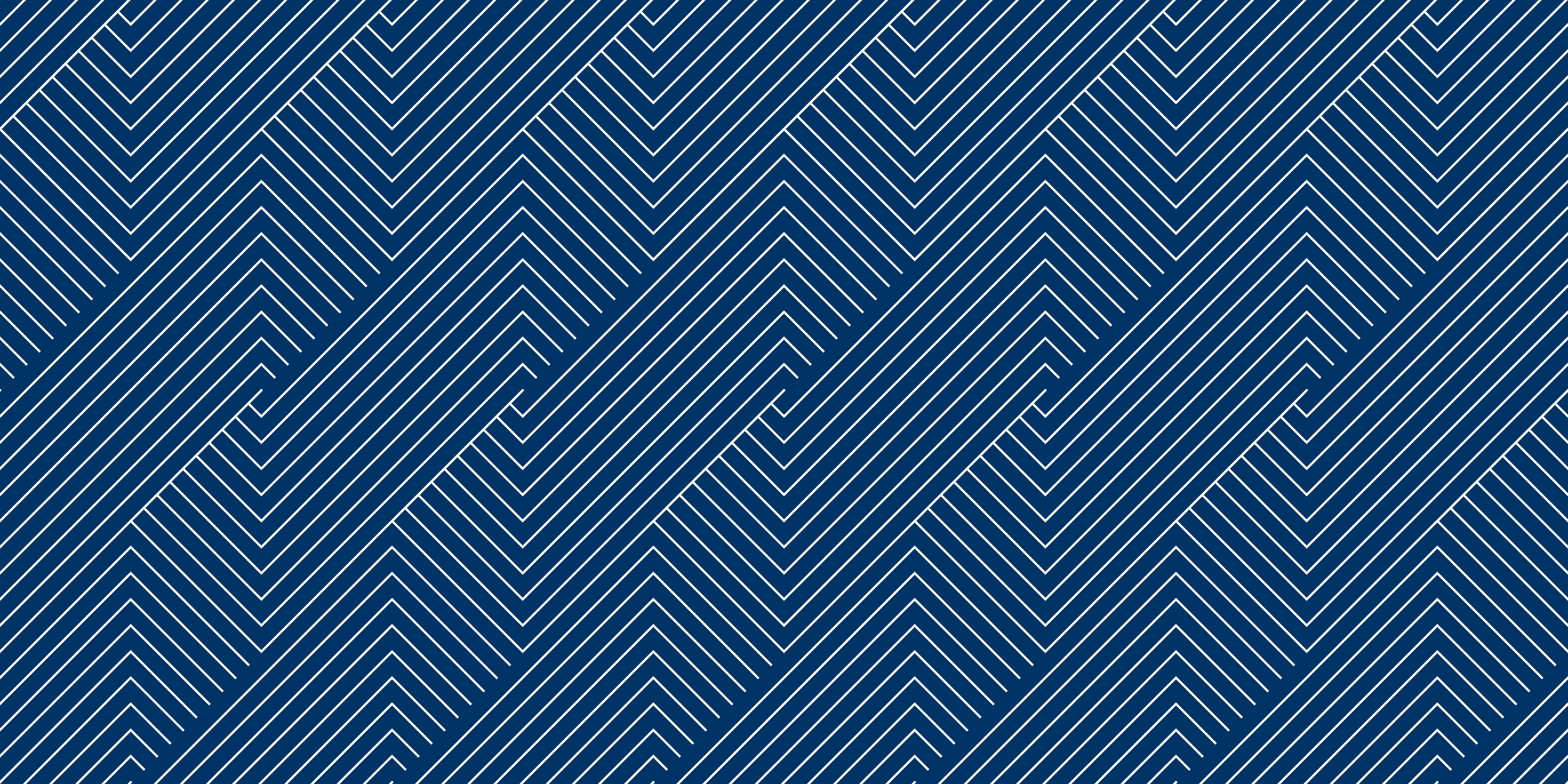 WC-Rückwand-Modernes Lineart-Muster in Blau-Weiß