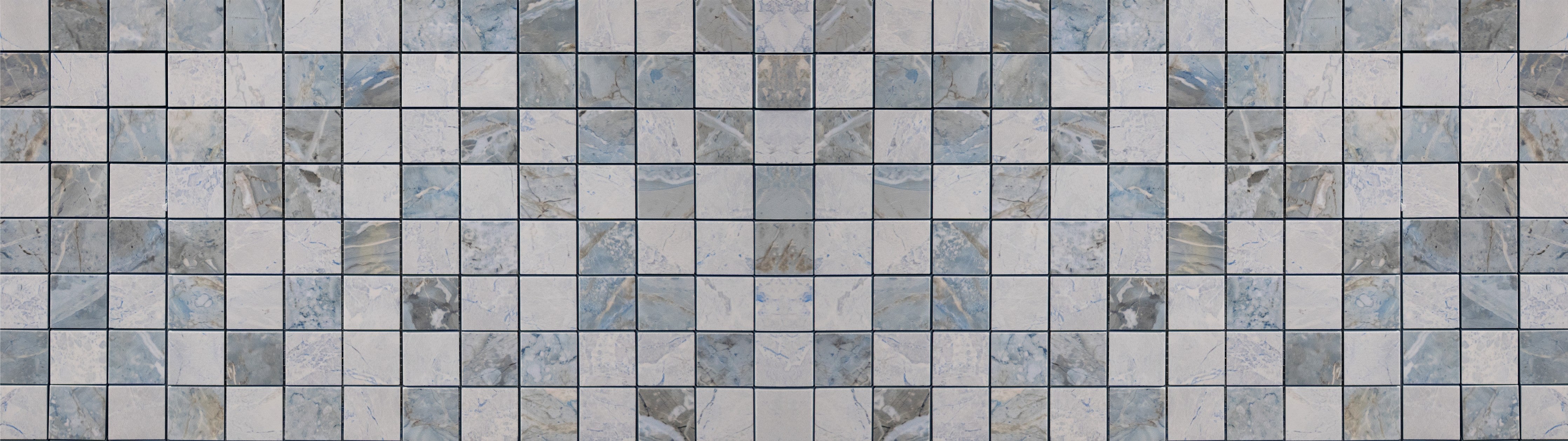 WC-Rückwand-Modernes Mosaik Fliesenmuster Grau Blau