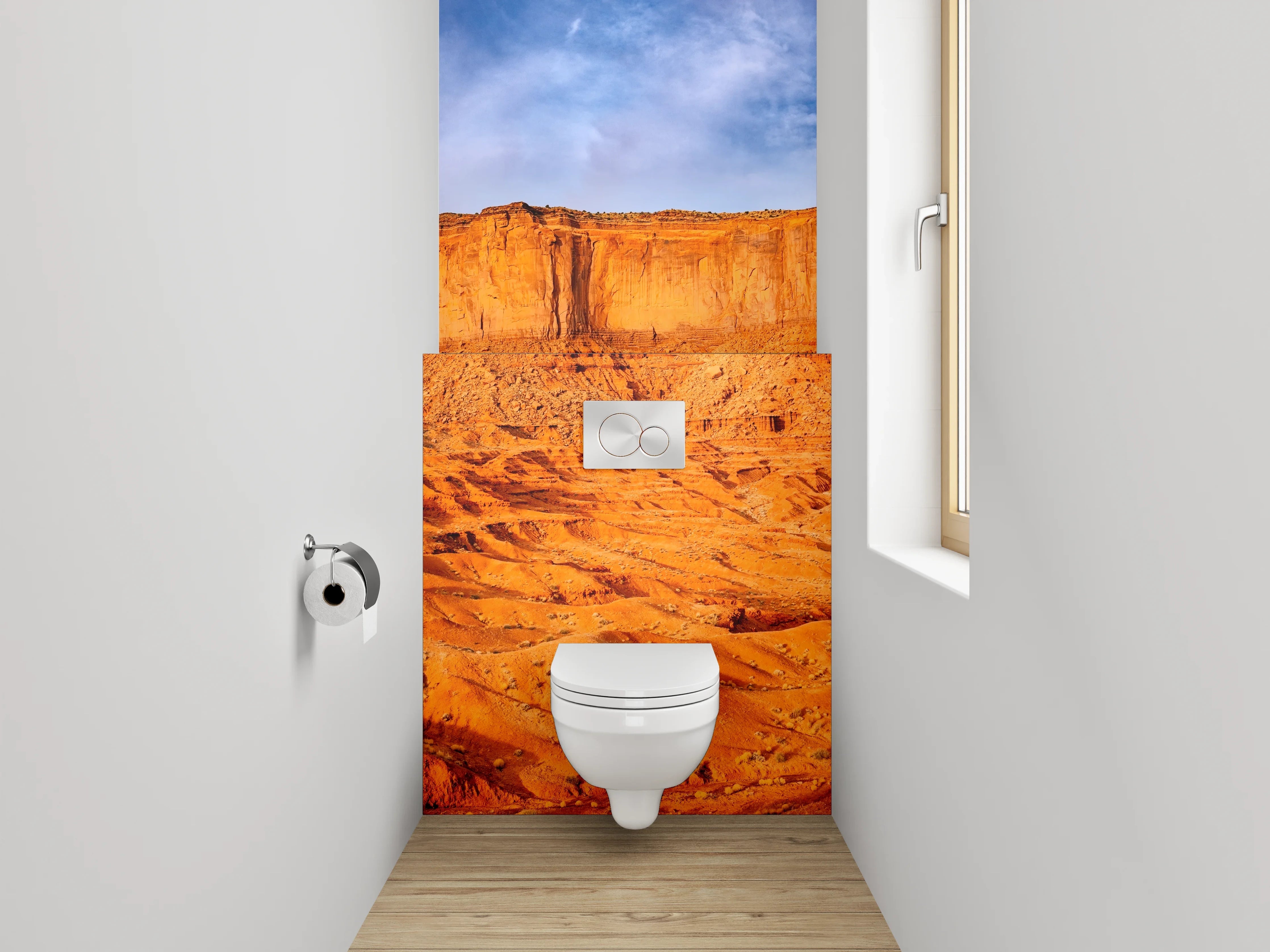 WC-Rückwand - Monument Valley Wüste Panorama