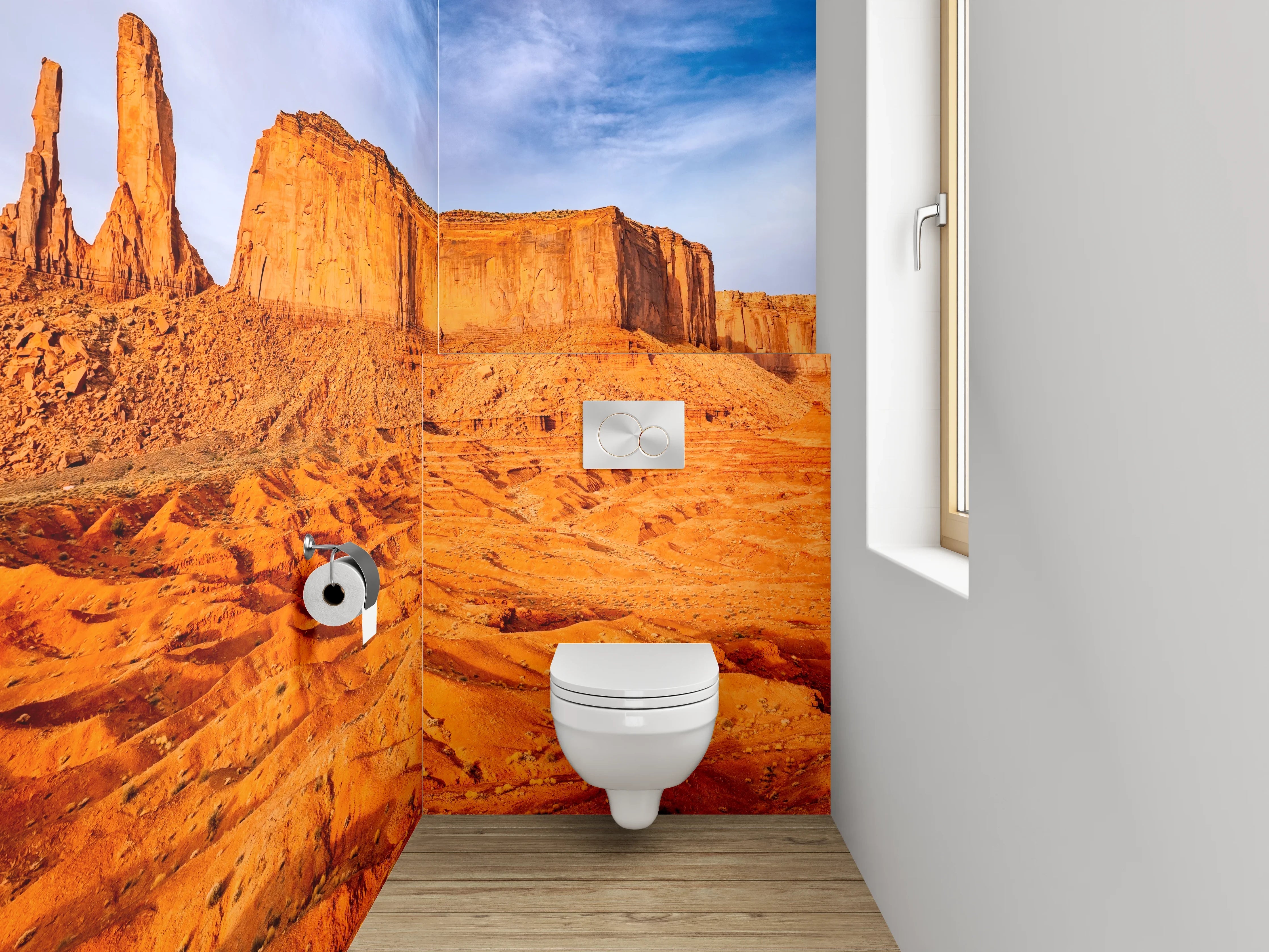 WC-Rückwand - Monument Valley Wüste Panorama
