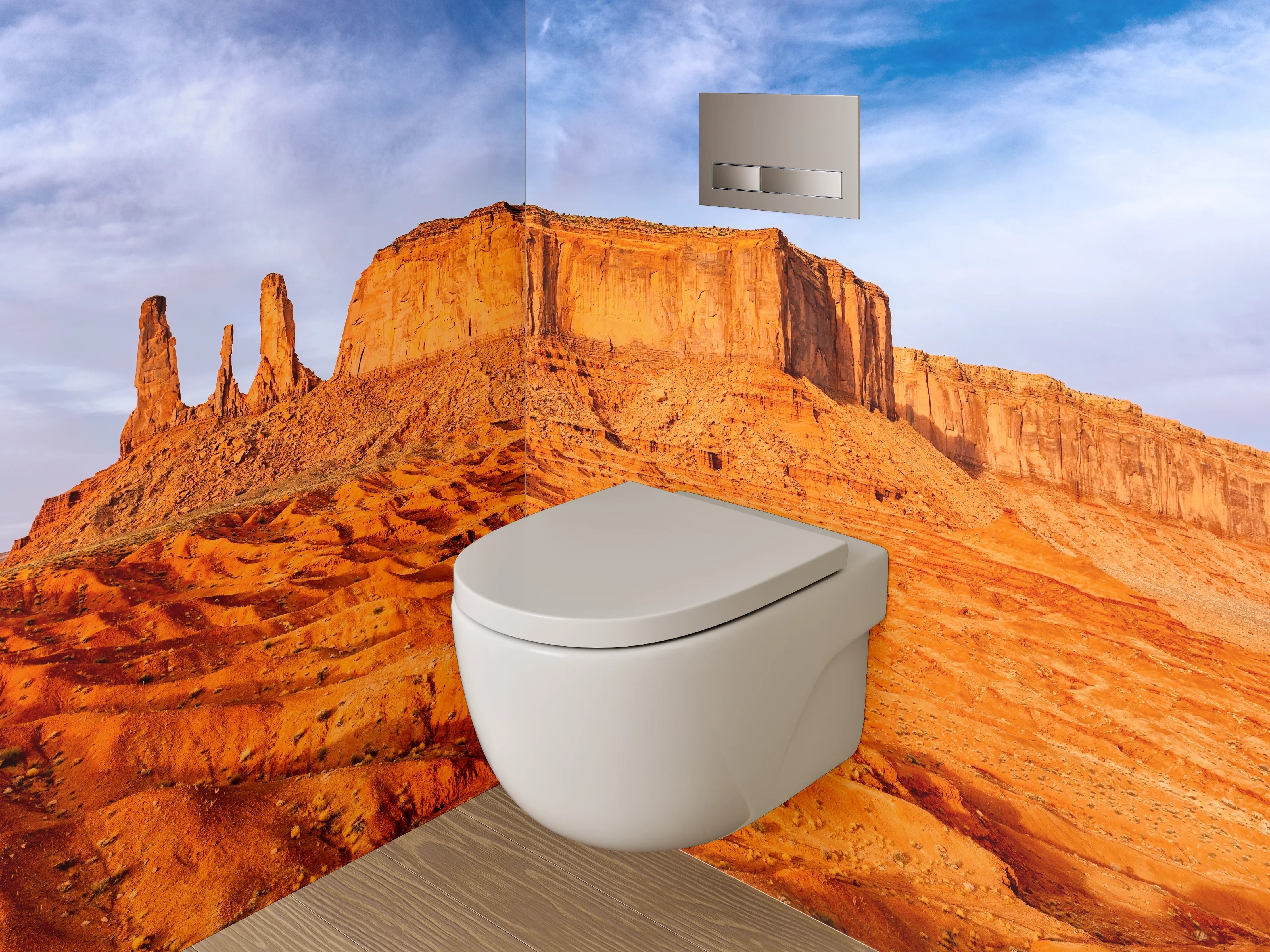WC-Rückwand - Monument Valley Wüste Panorama