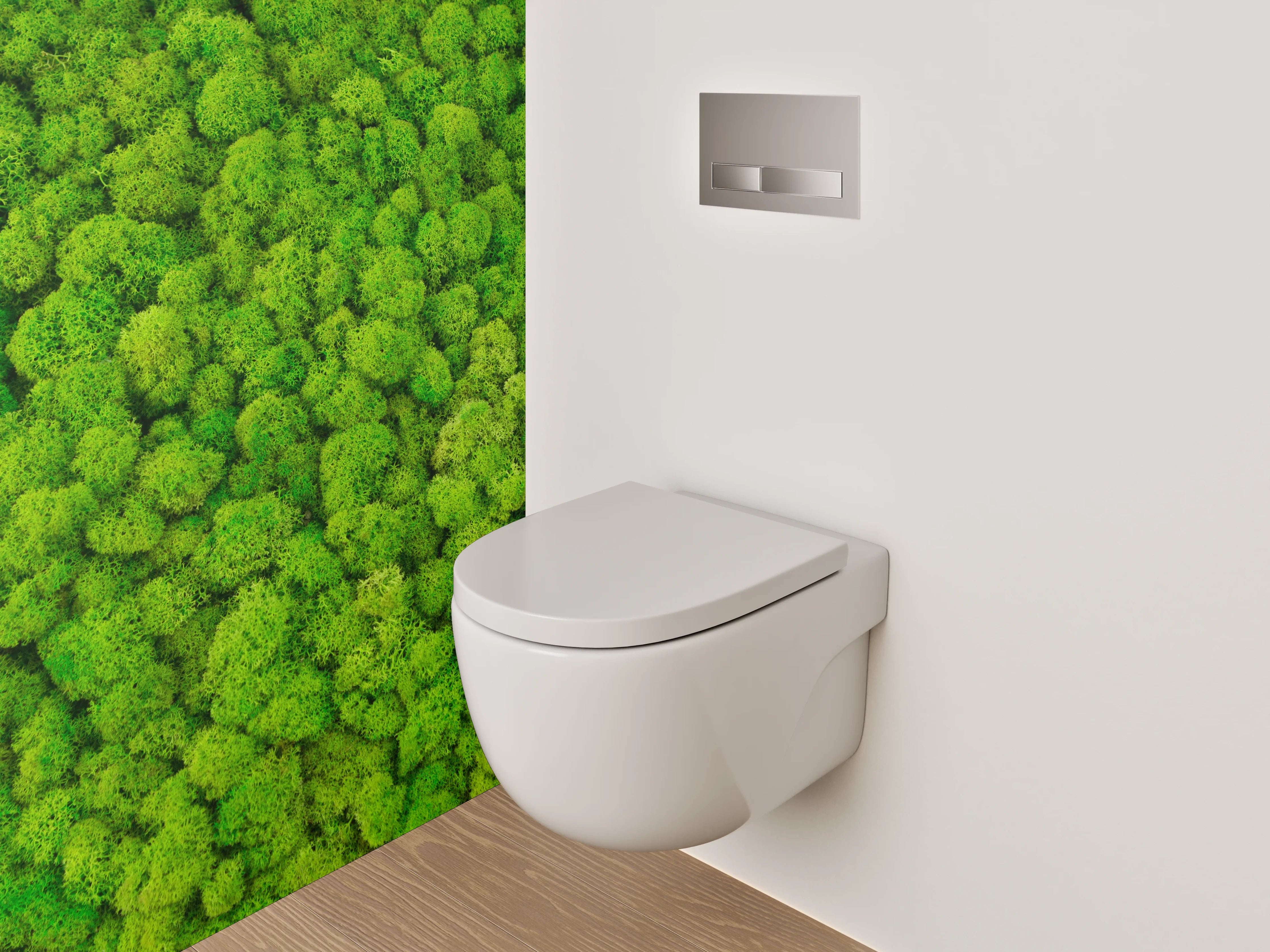 WC-Rückwand - Mooswald aus der Vogelperspektive