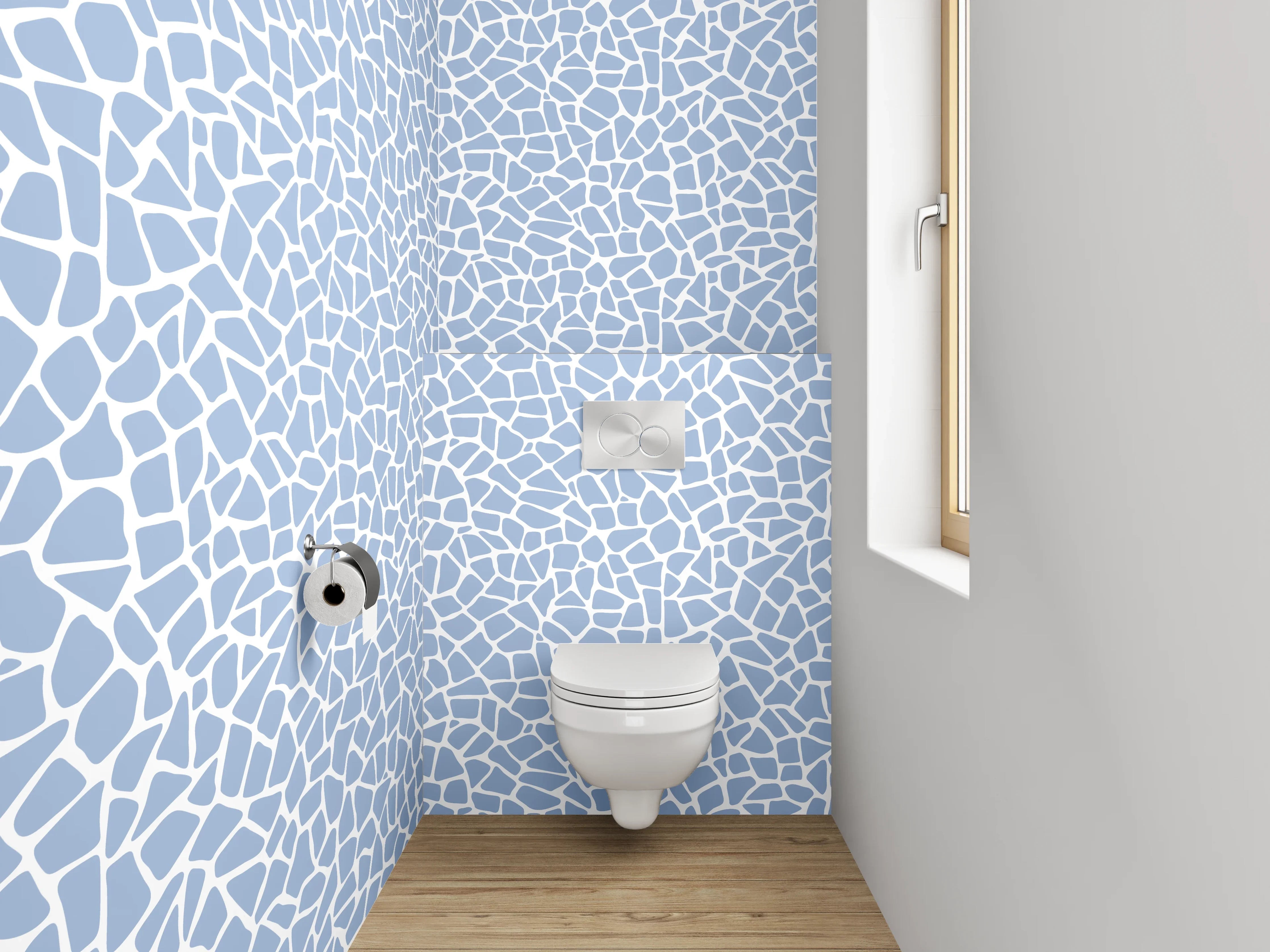 WC-Rückwand - Mosaik Wasser Muster Fliesen