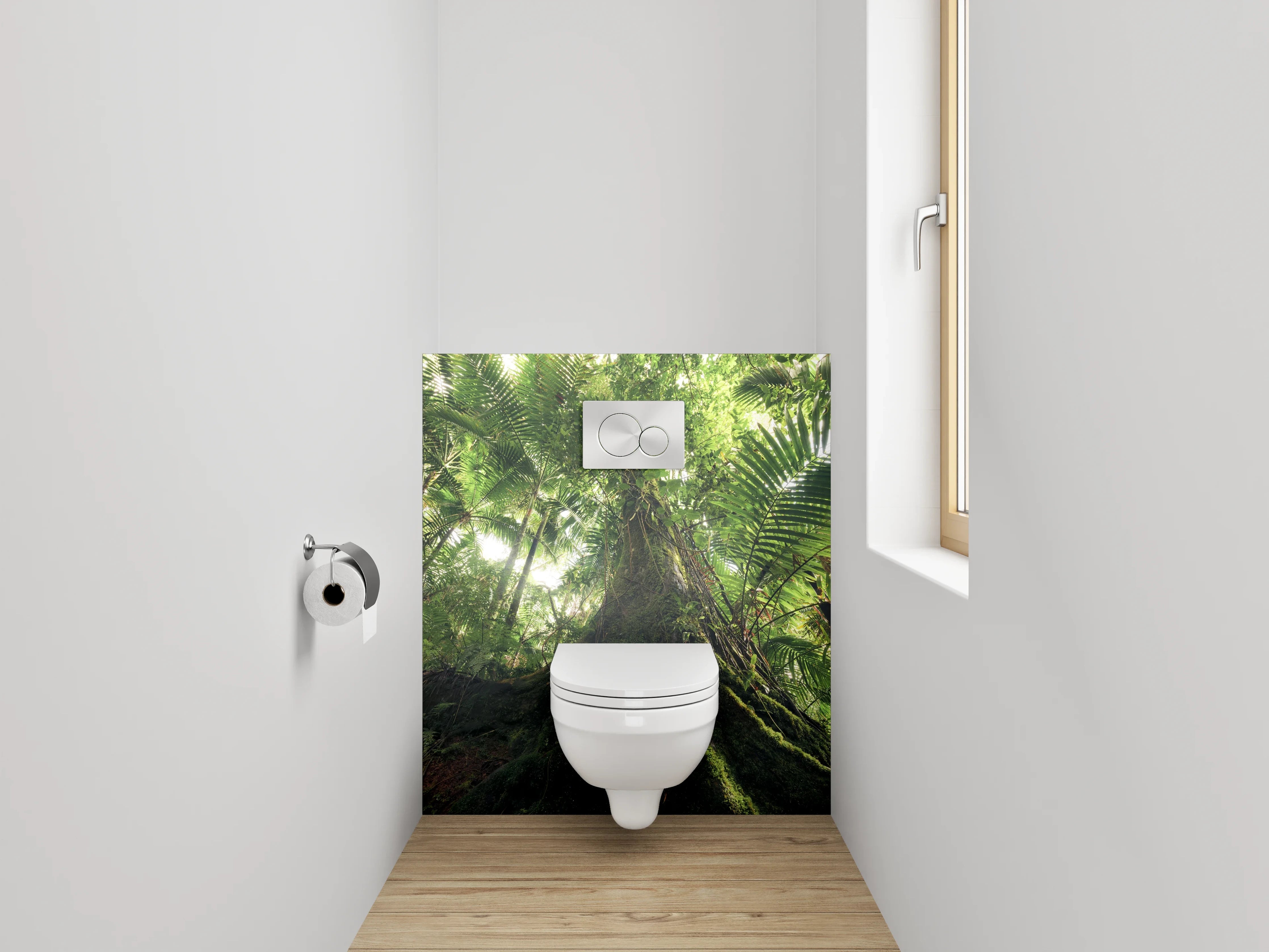 WC-Rückwand - Mystischer Dschungel – Natur pur