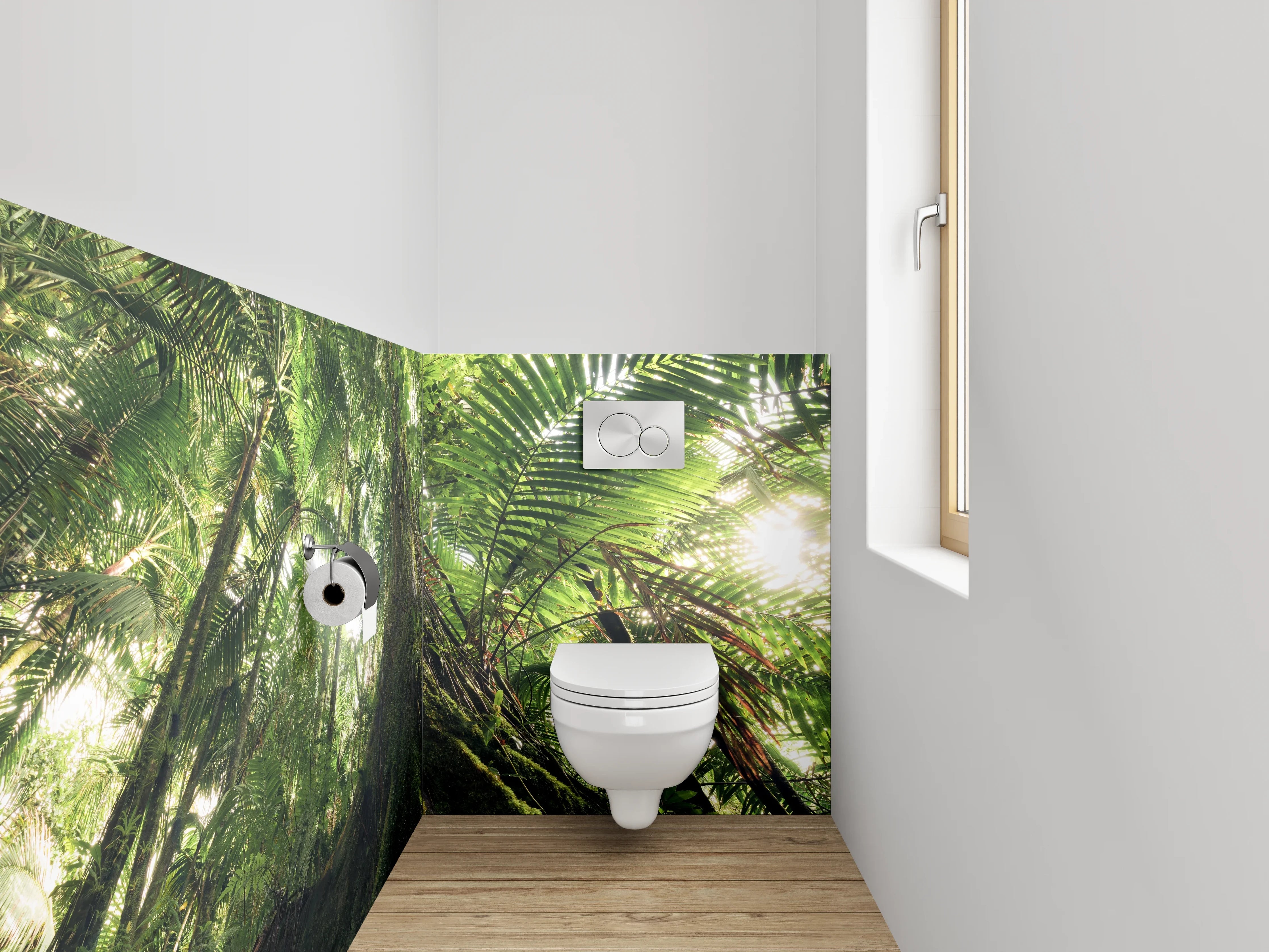 WC-Rückwand - Mystischer Dschungel – Natur pur