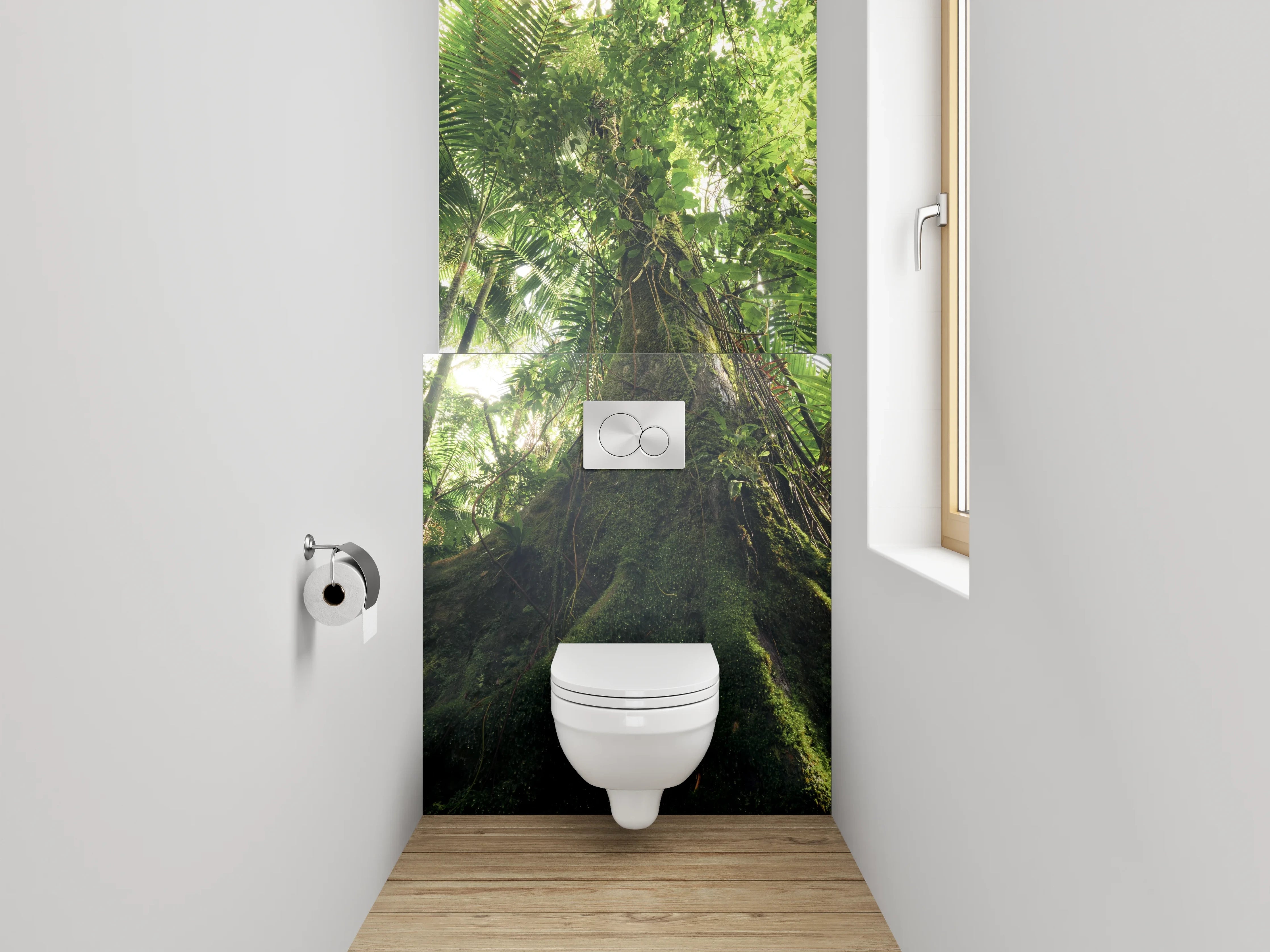 WC-Rückwand - Mystischer Dschungel – Natur pur