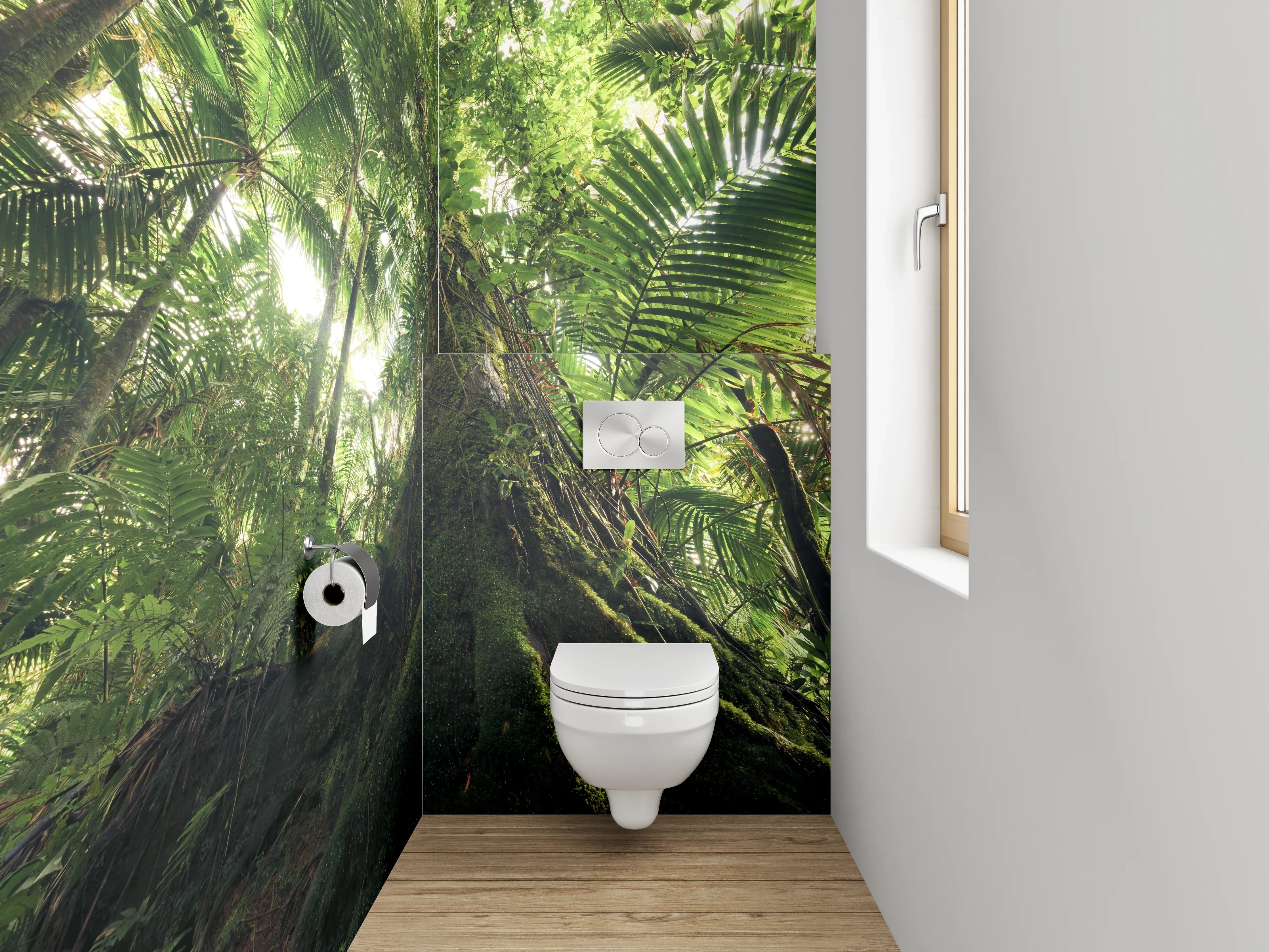 WC-Rückwand - Mystischer Dschungel – Natur pur
