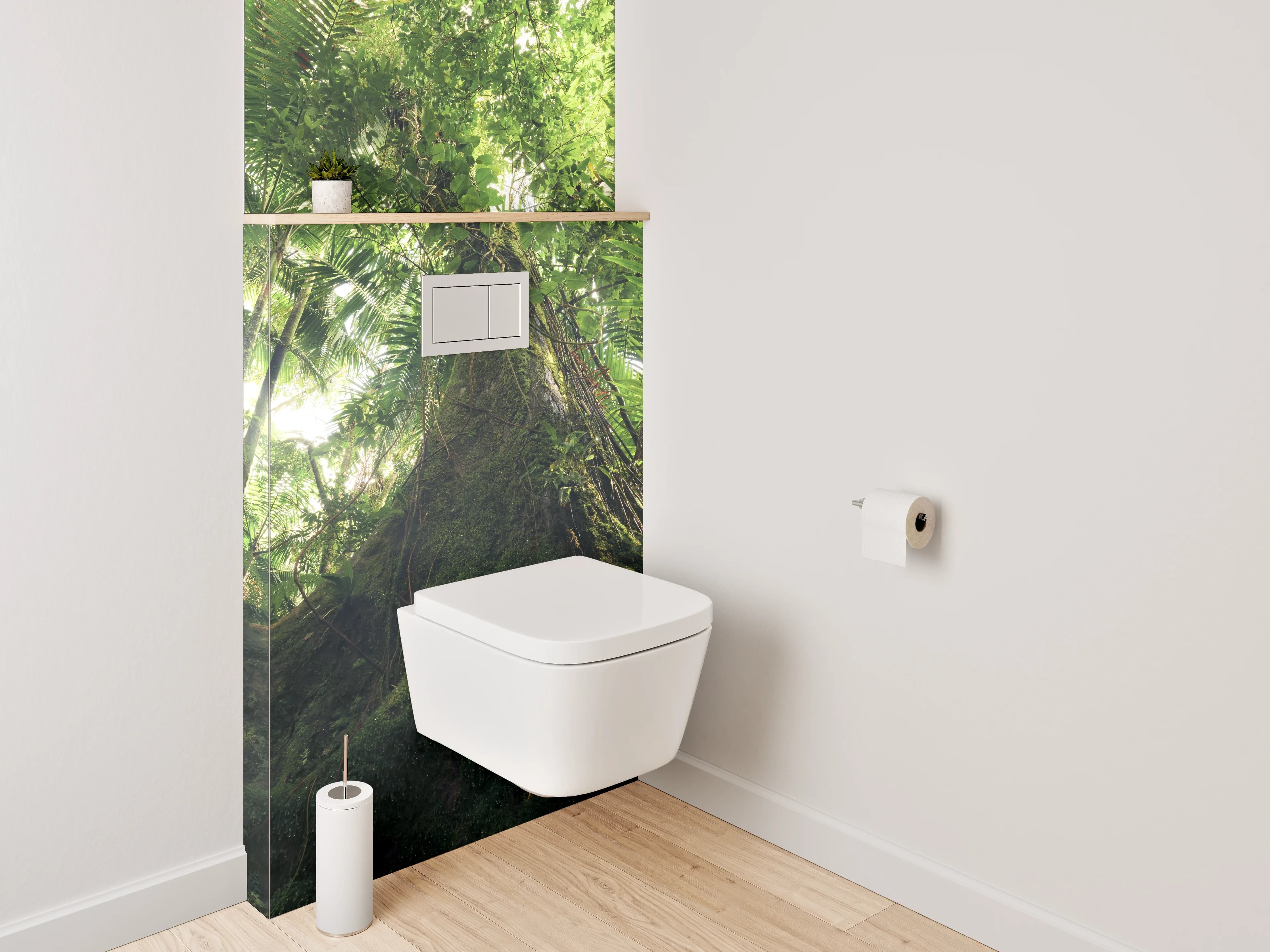WC-Rückwand - Mystischer Dschungel – Natur pur