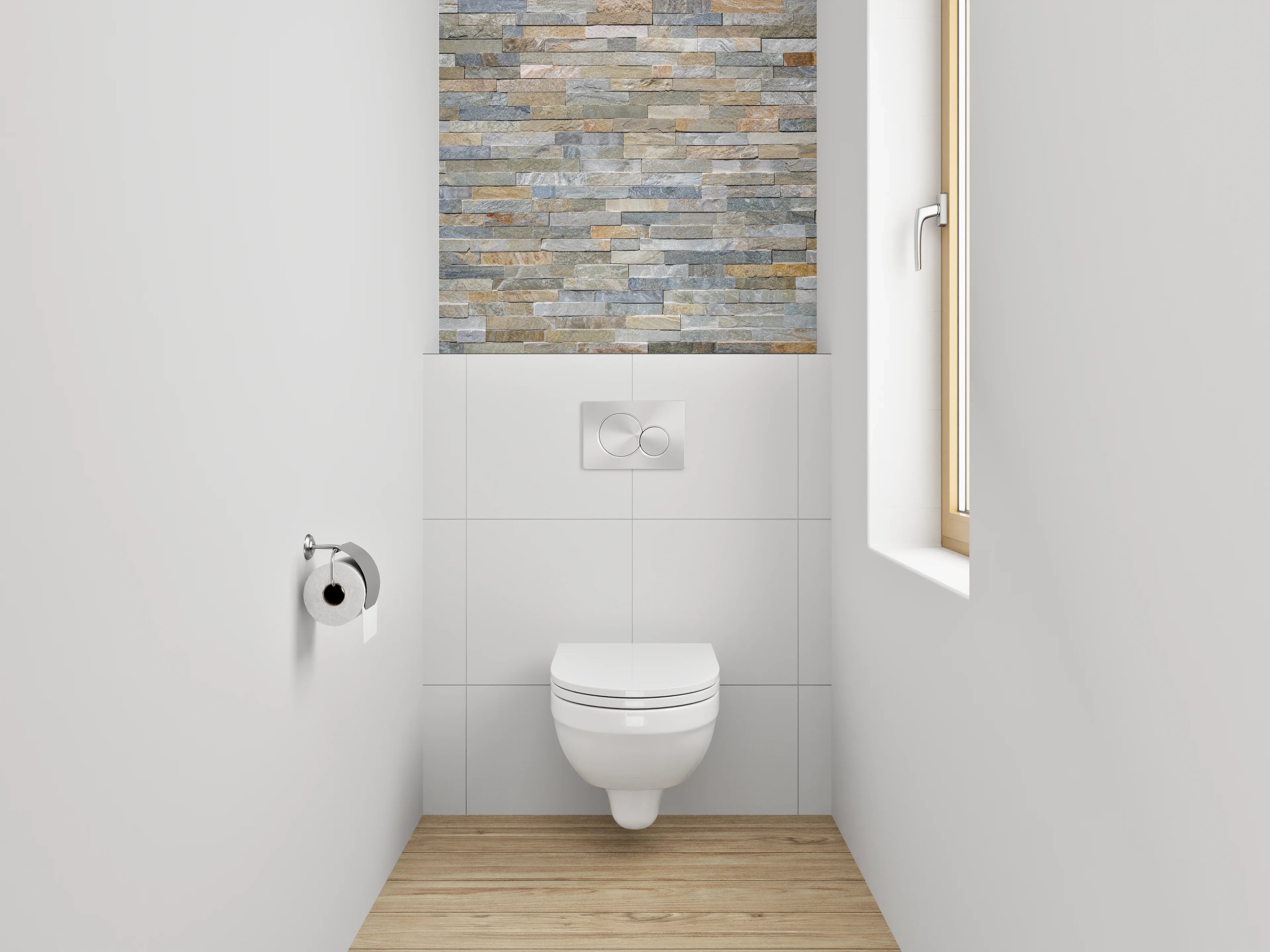 WC-Rückwand - Naturstein Fliesen Wandverkleidung