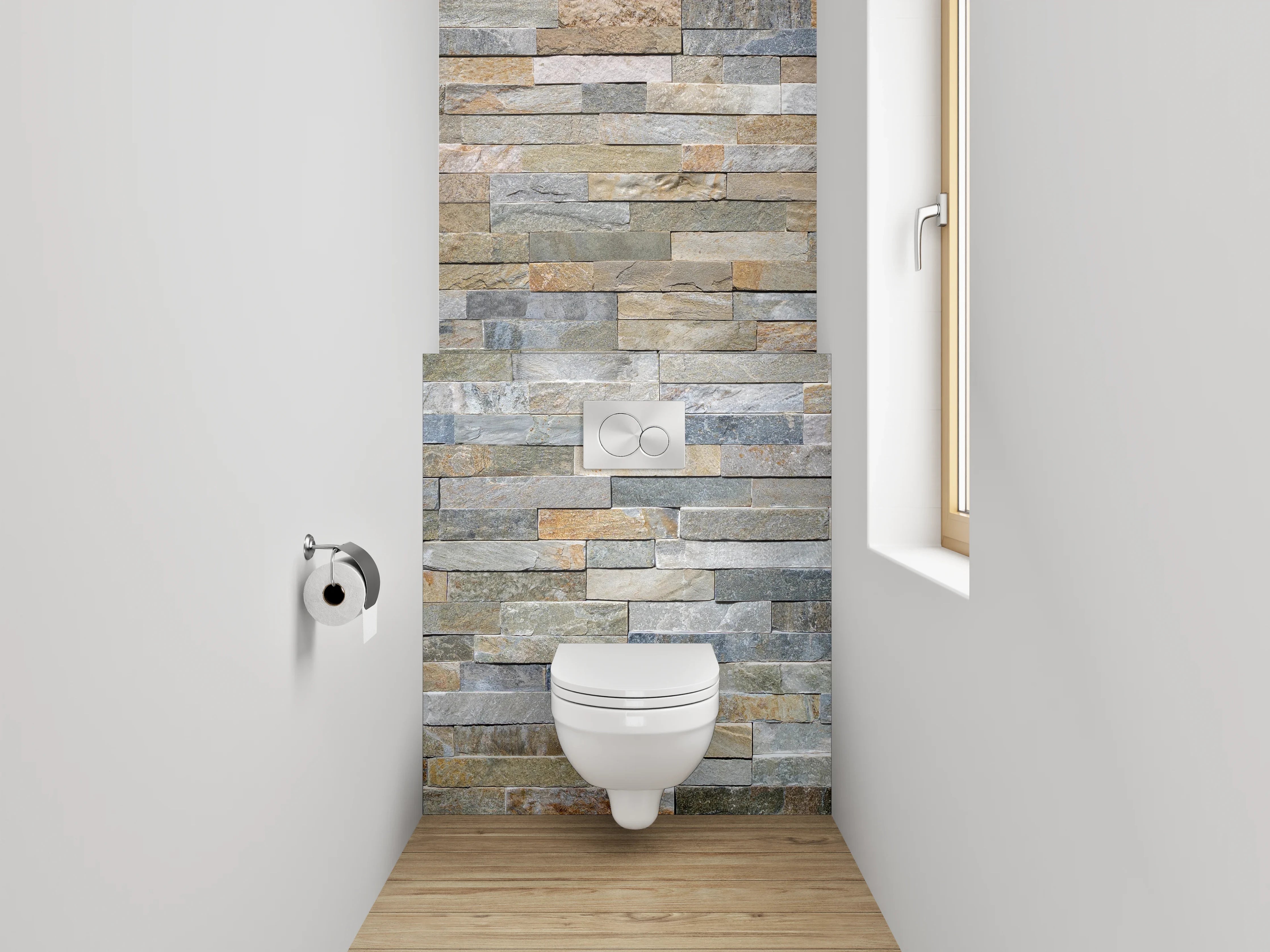 WC-Rückwand - Naturstein Fliesen Wandverkleidung