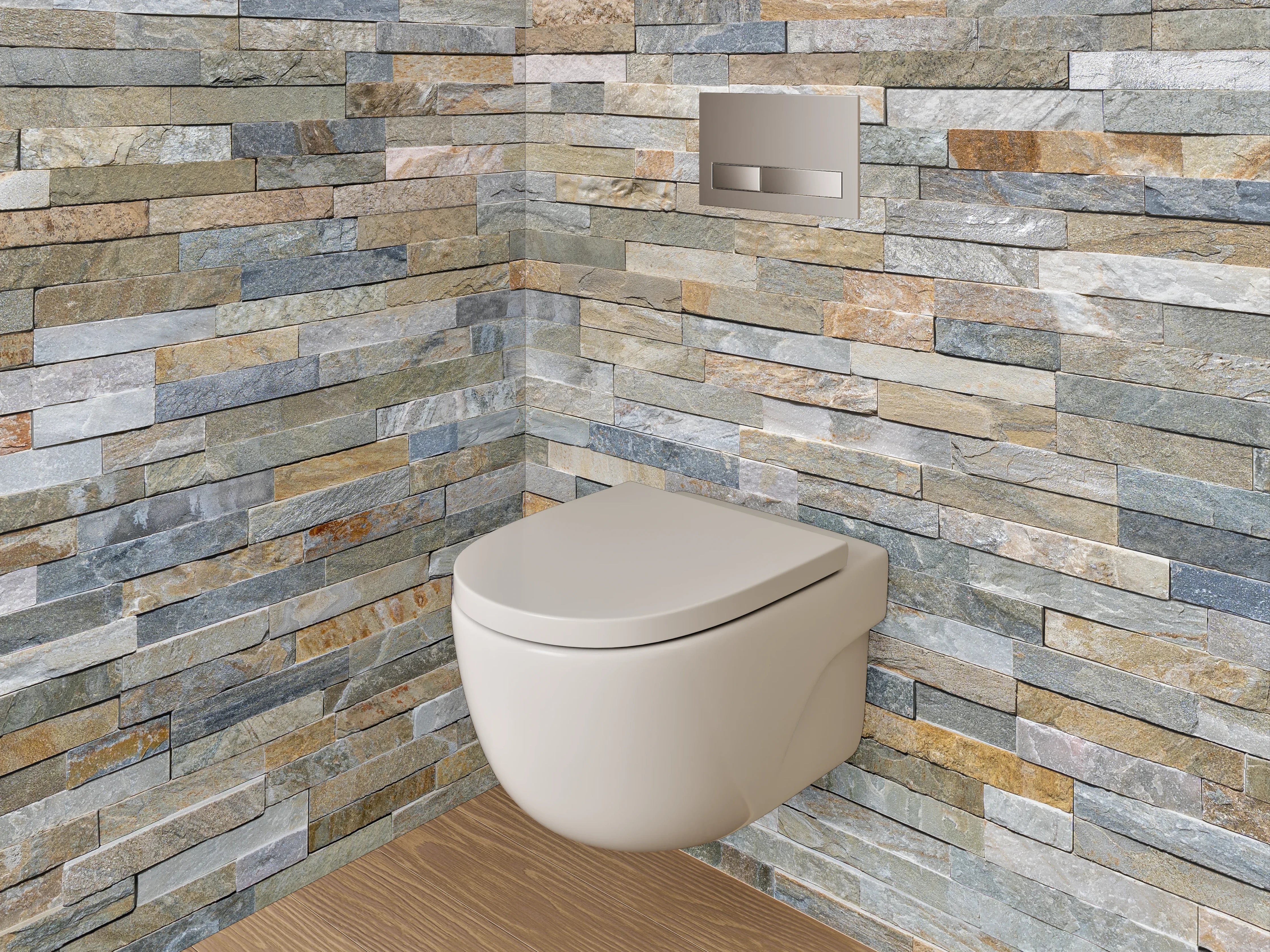 WC-Rückwand - Naturstein Fliesen Wandverkleidung