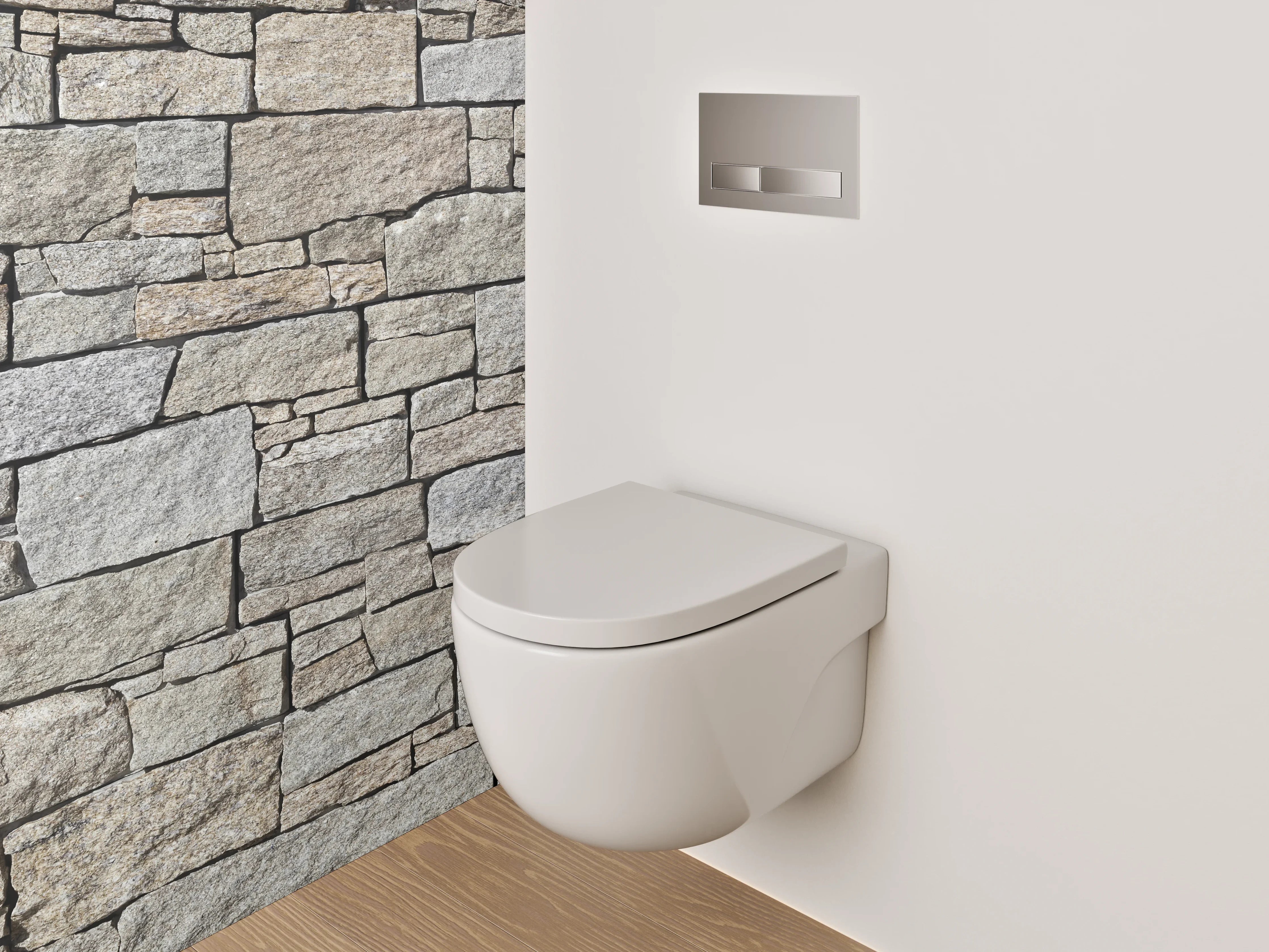 WC-Rückwand - Natursteinmauer Vintage Optik