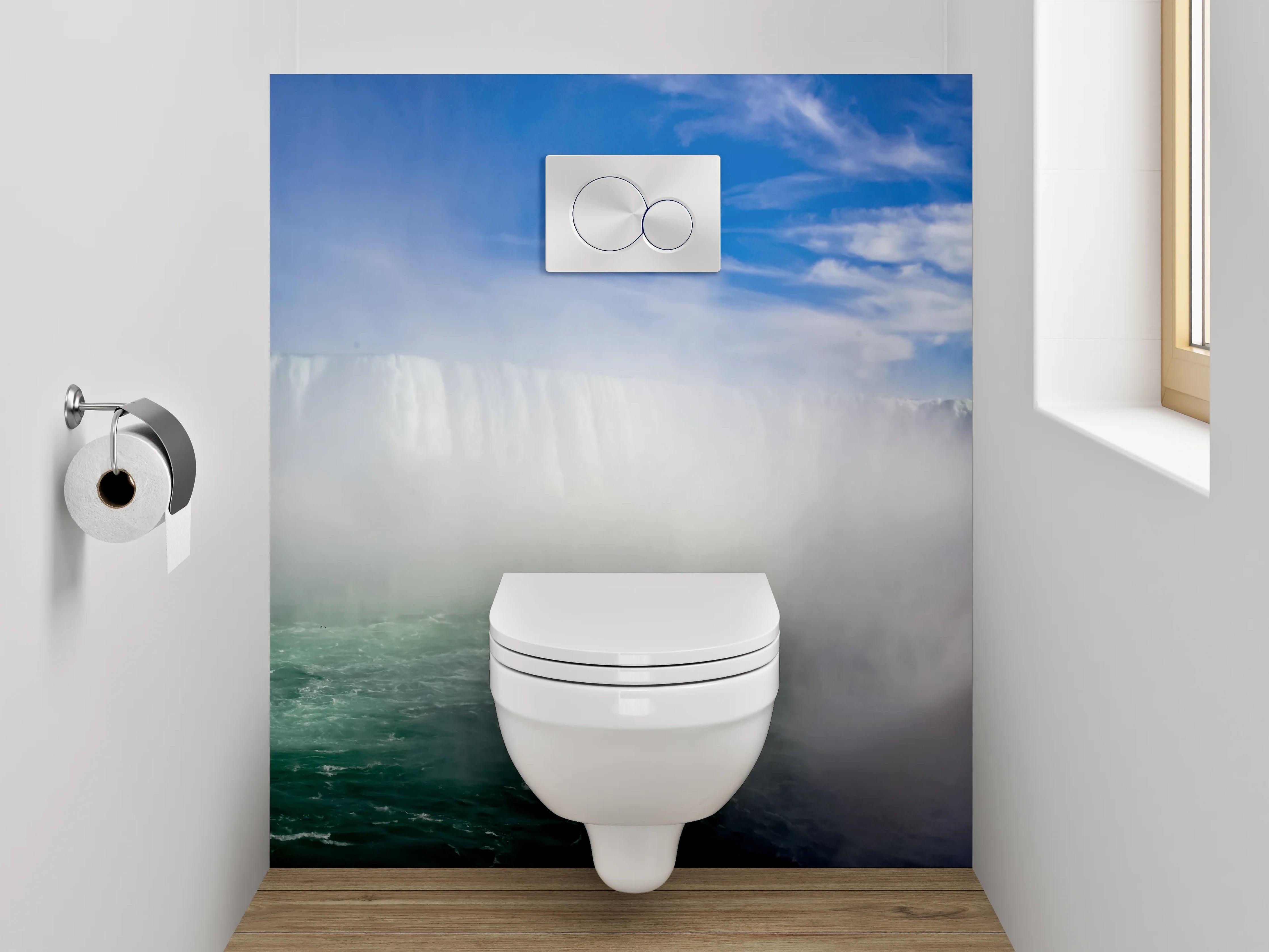 WC-Rückwand - Niagarafälle Panorama Wasserfall Natur