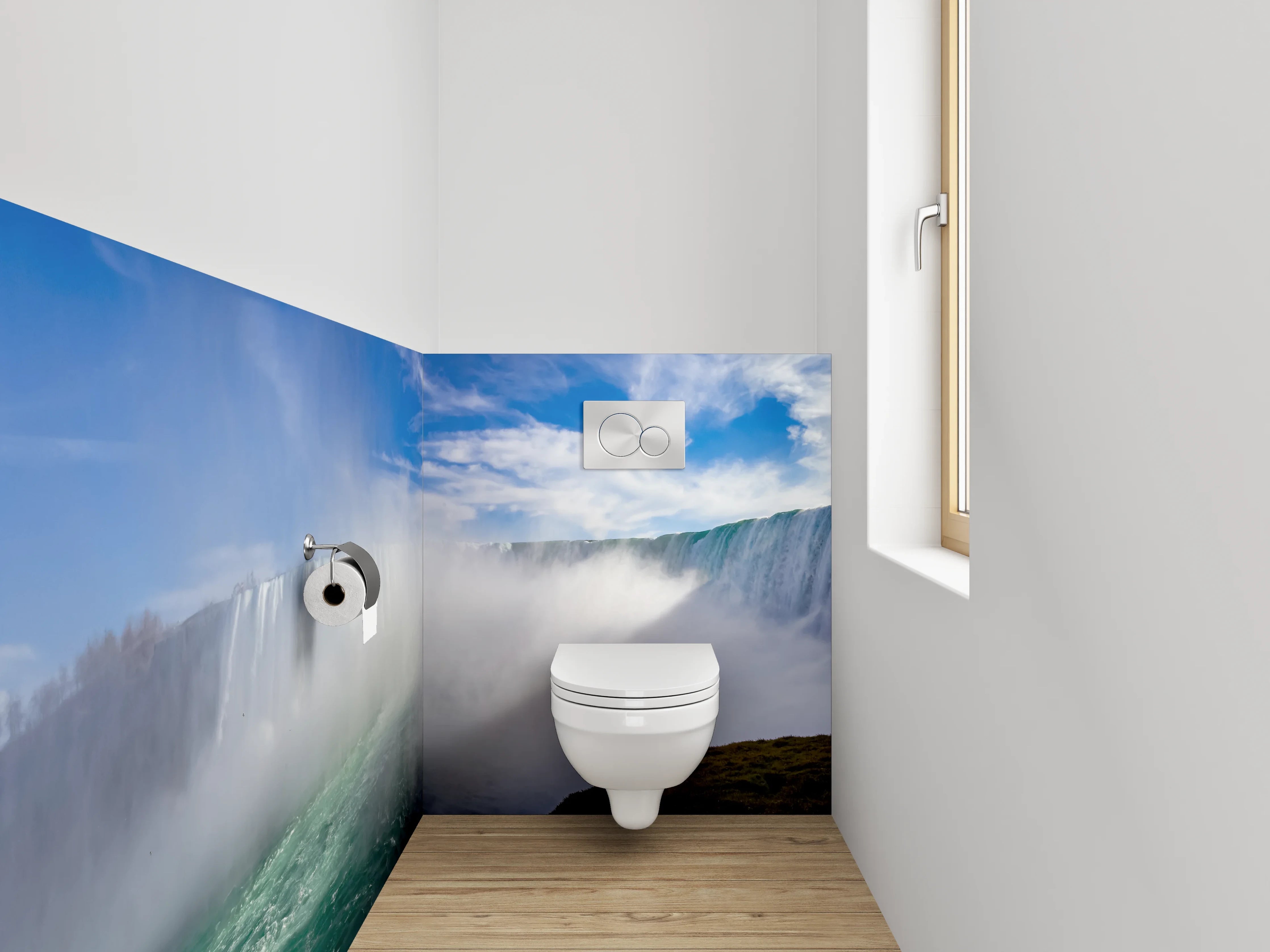 WC-Rückwand - Niagarafälle Panorama Wasserfall Natur