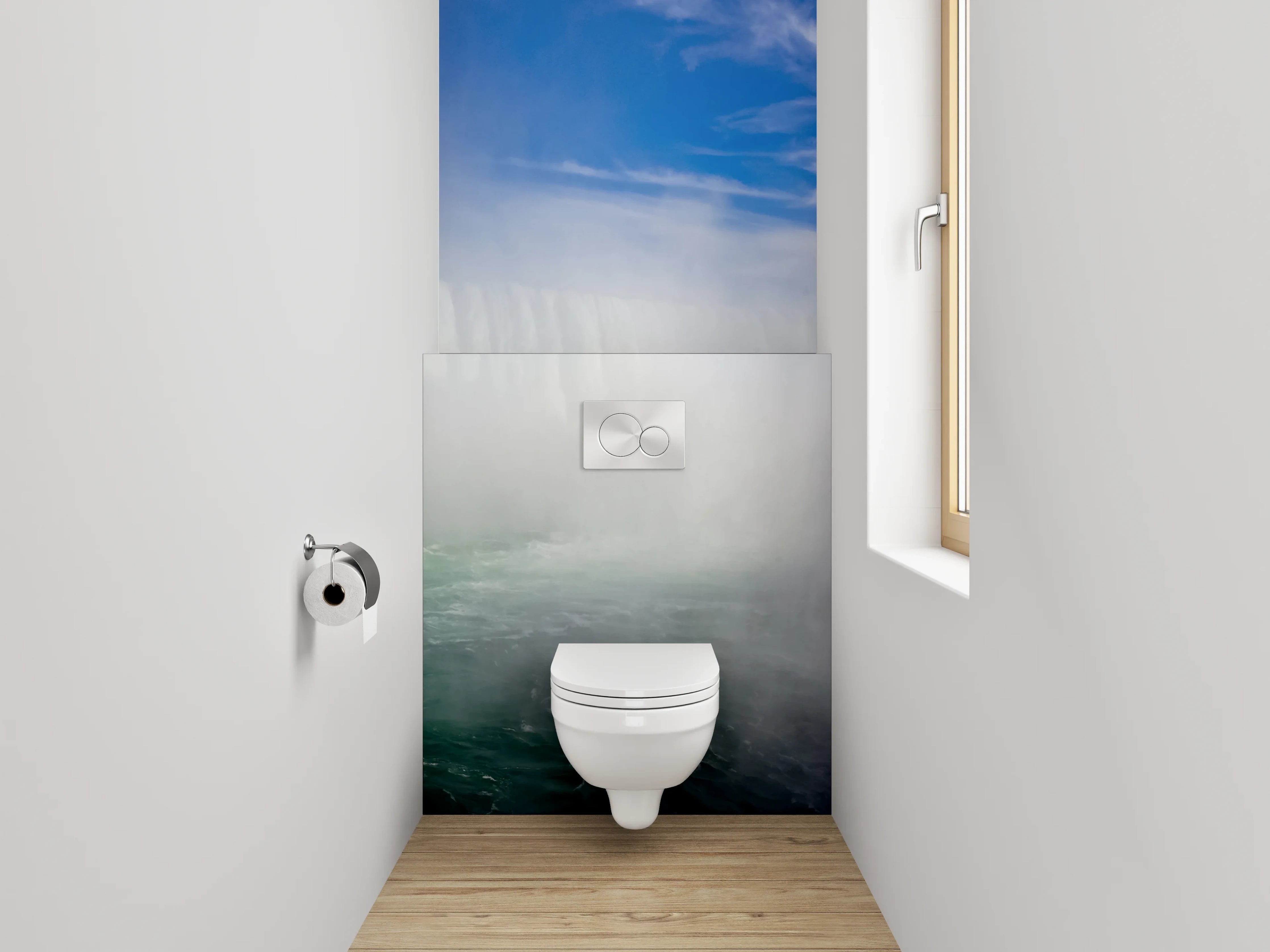 WC-Rückwand - Niagarafälle Panorama Wasserfall Natur