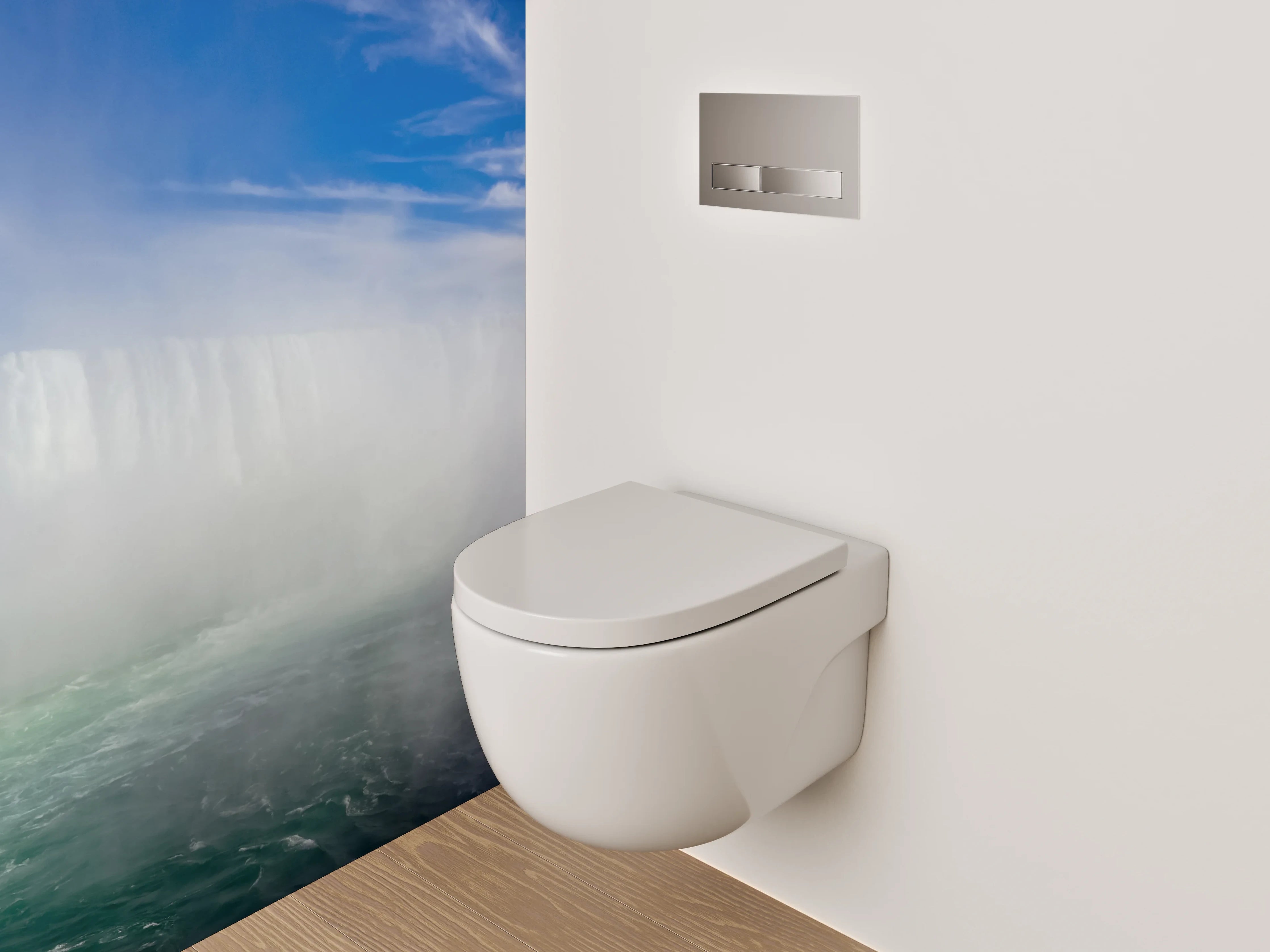 WC-Rückwand - Niagarafälle Panorama Wasserfall Natur