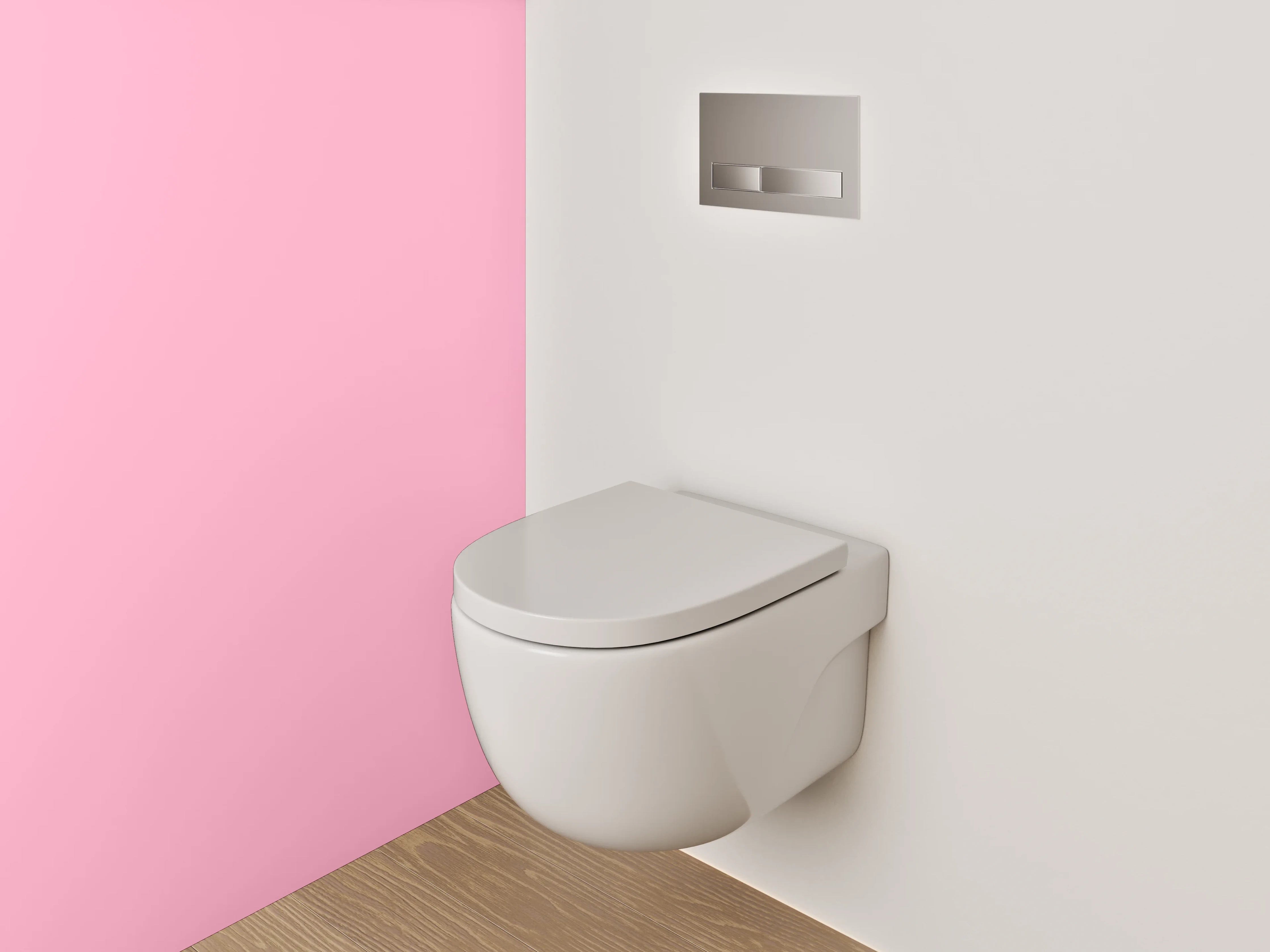 WC-Rückwand - Orchidee auf Rosa – Blütenzauber
