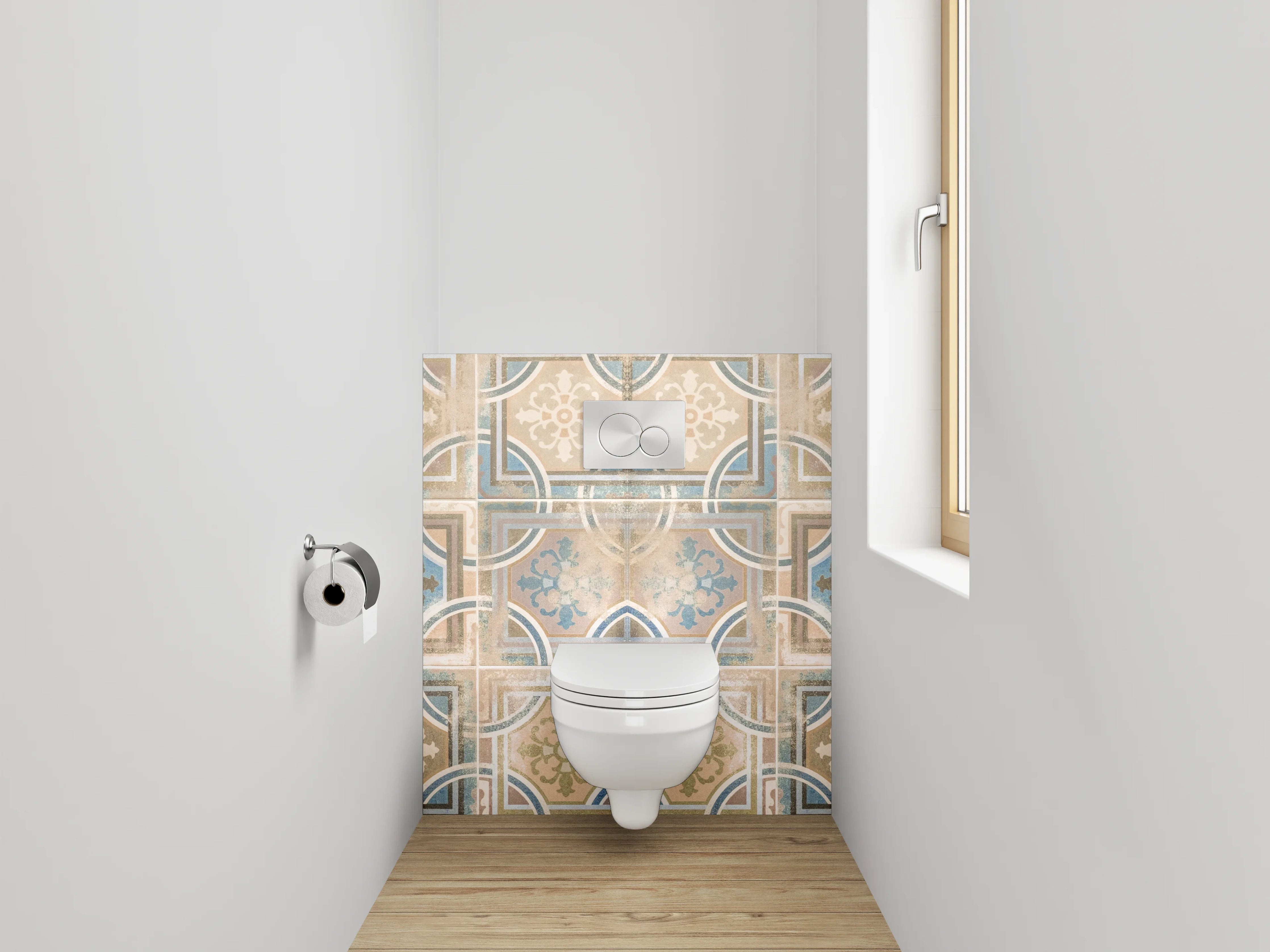 WC-Rückwand - Orientalisches Mosaik Fliesen Look