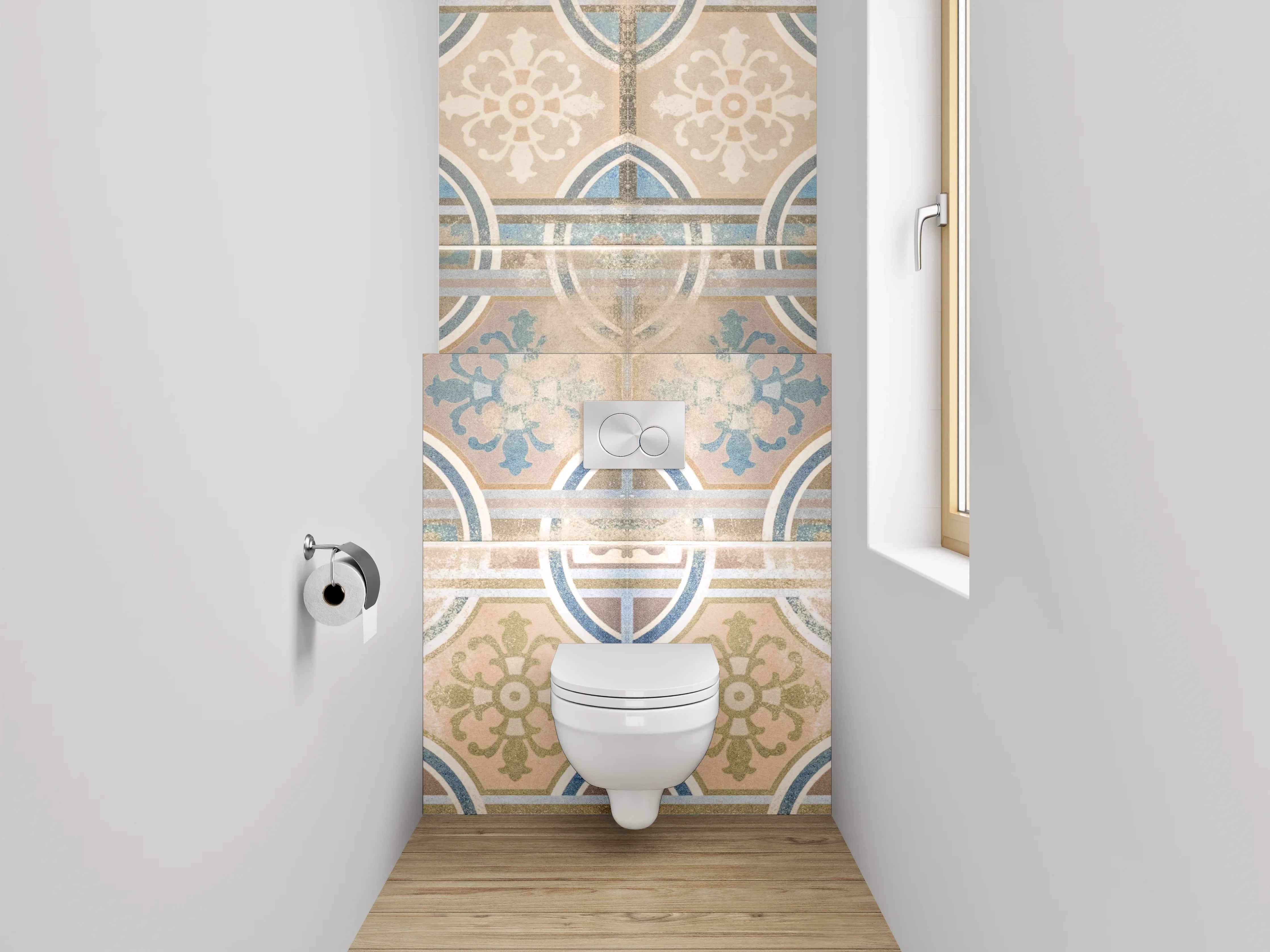 WC-Rückwand - Orientalisches Mosaik Fliesen Look