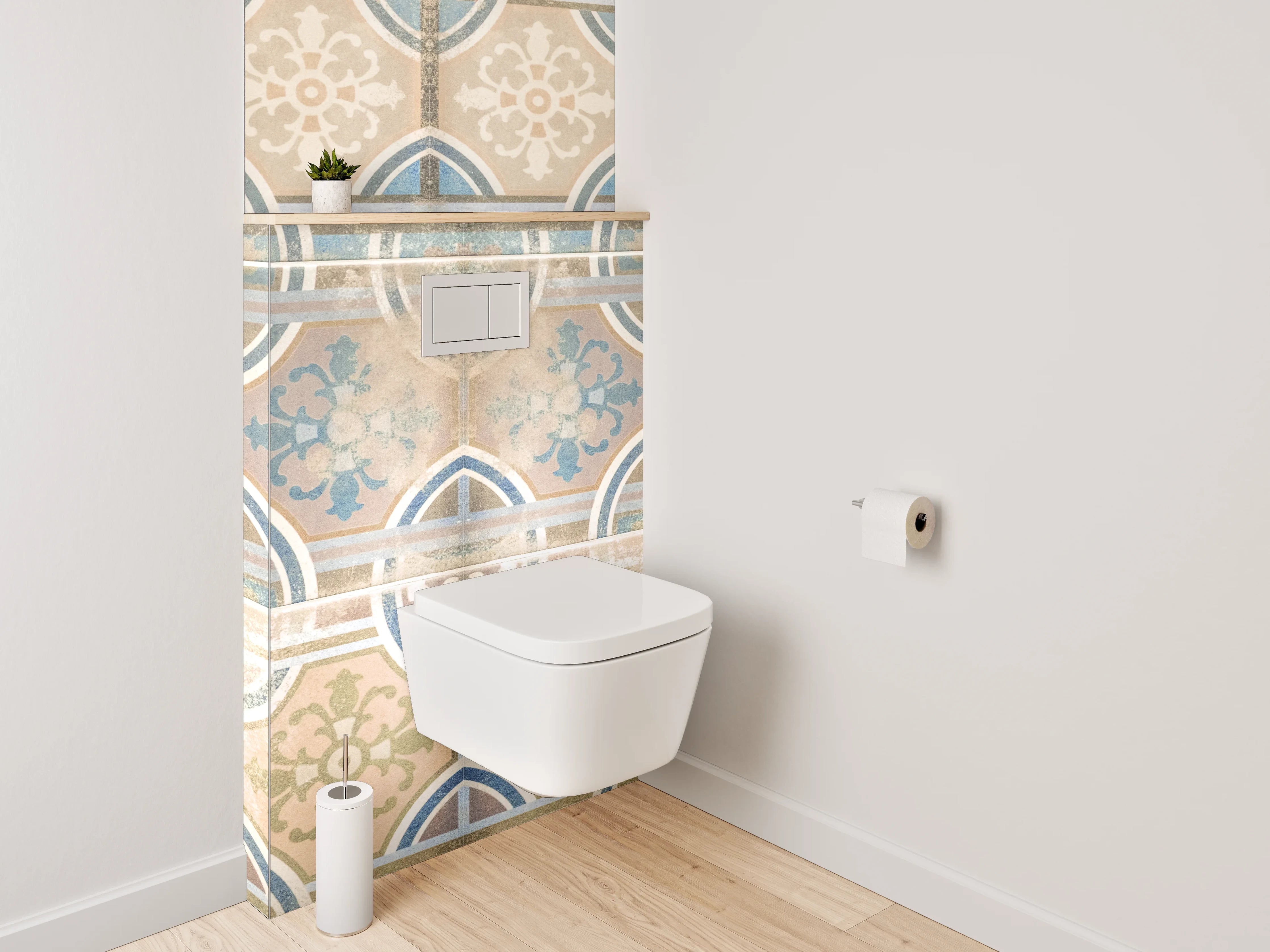 WC-Rückwand - Orientalisches Mosaik Fliesen Look