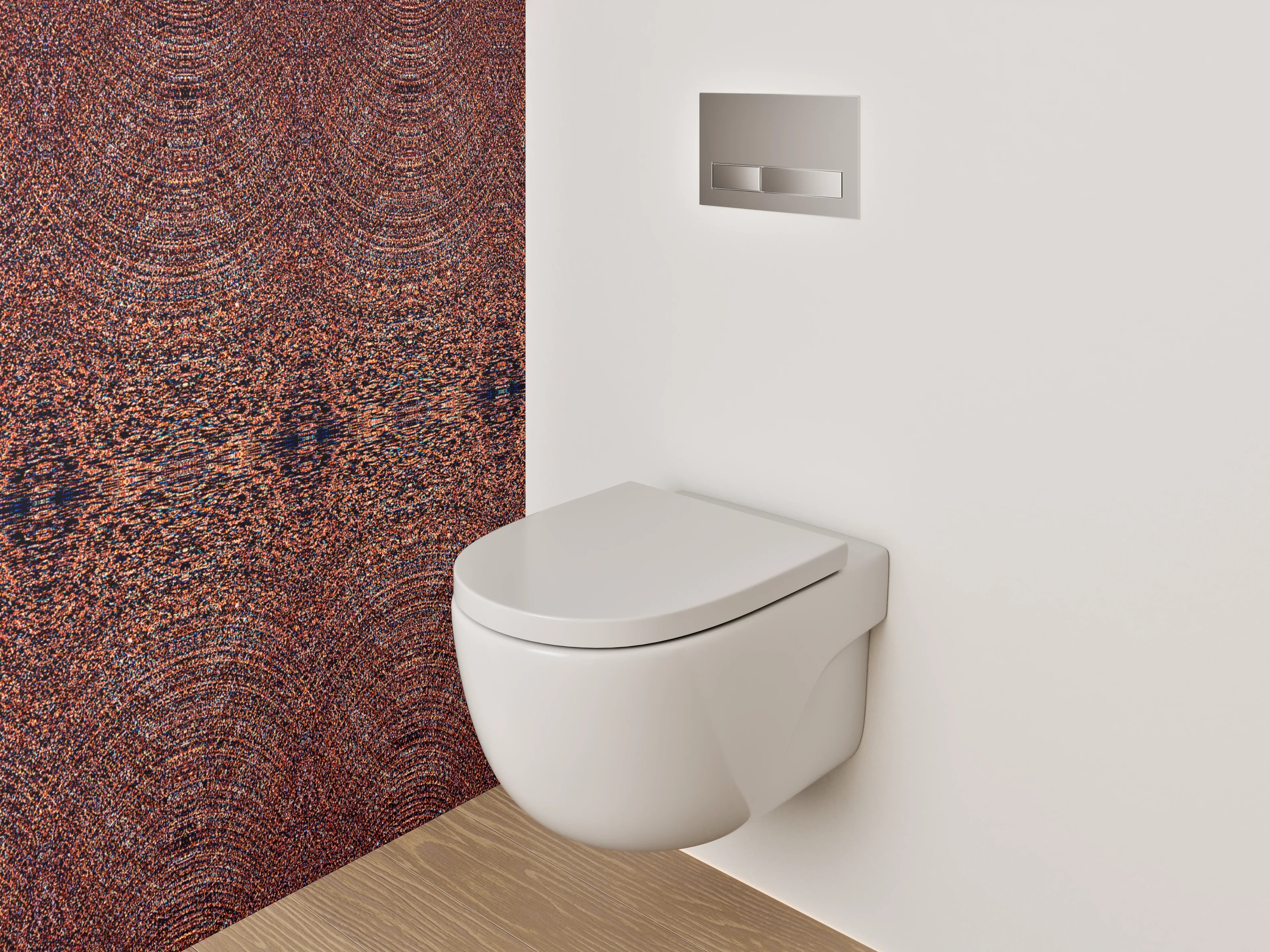 WC-Rückwand - Orientalisches Mosaik Muster Braun
