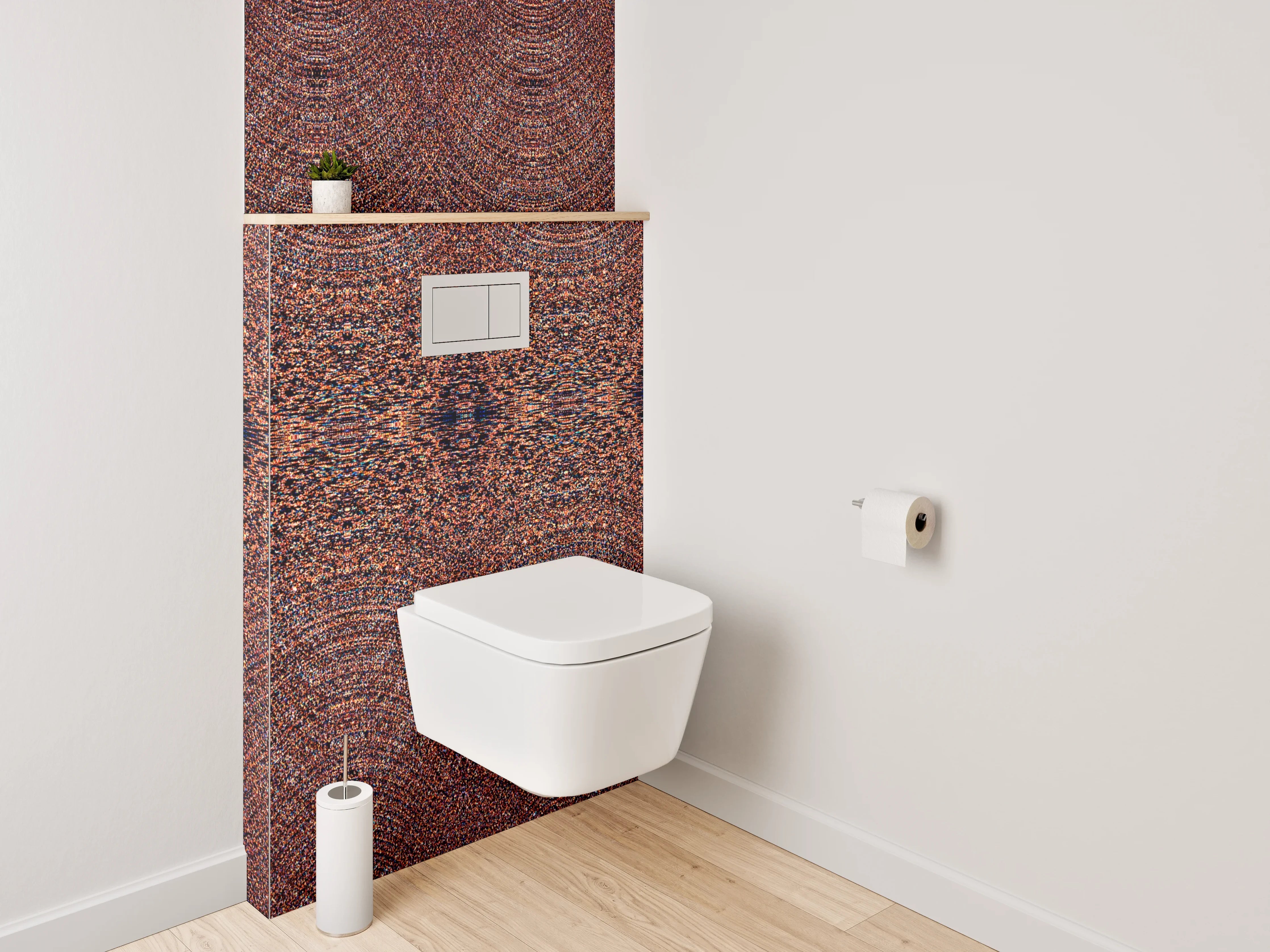 WC-Rückwand - Orientalisches Mosaik Muster Braun