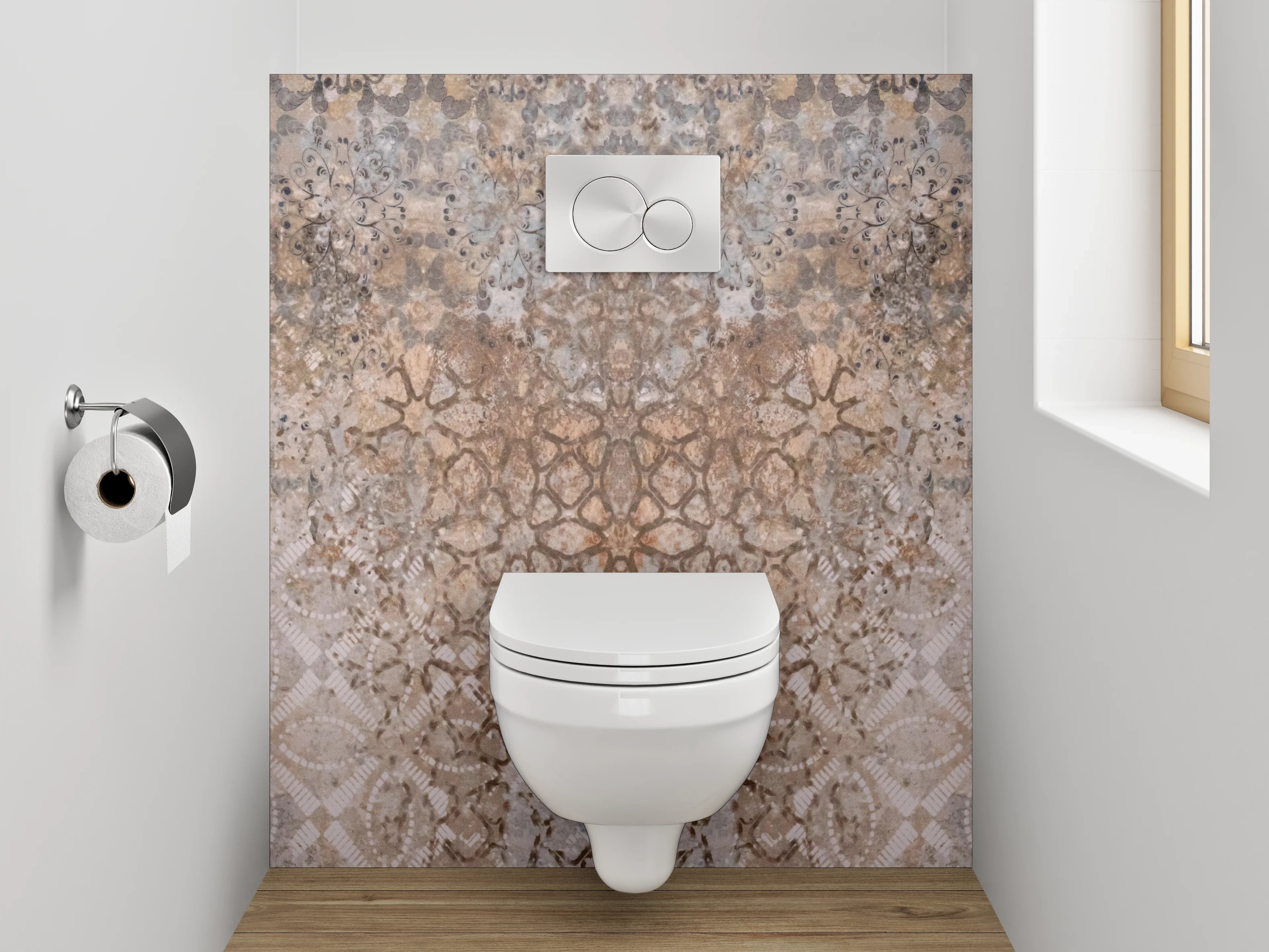 WC-Rückwand - Orientalisches Vintage Mosaik Muster