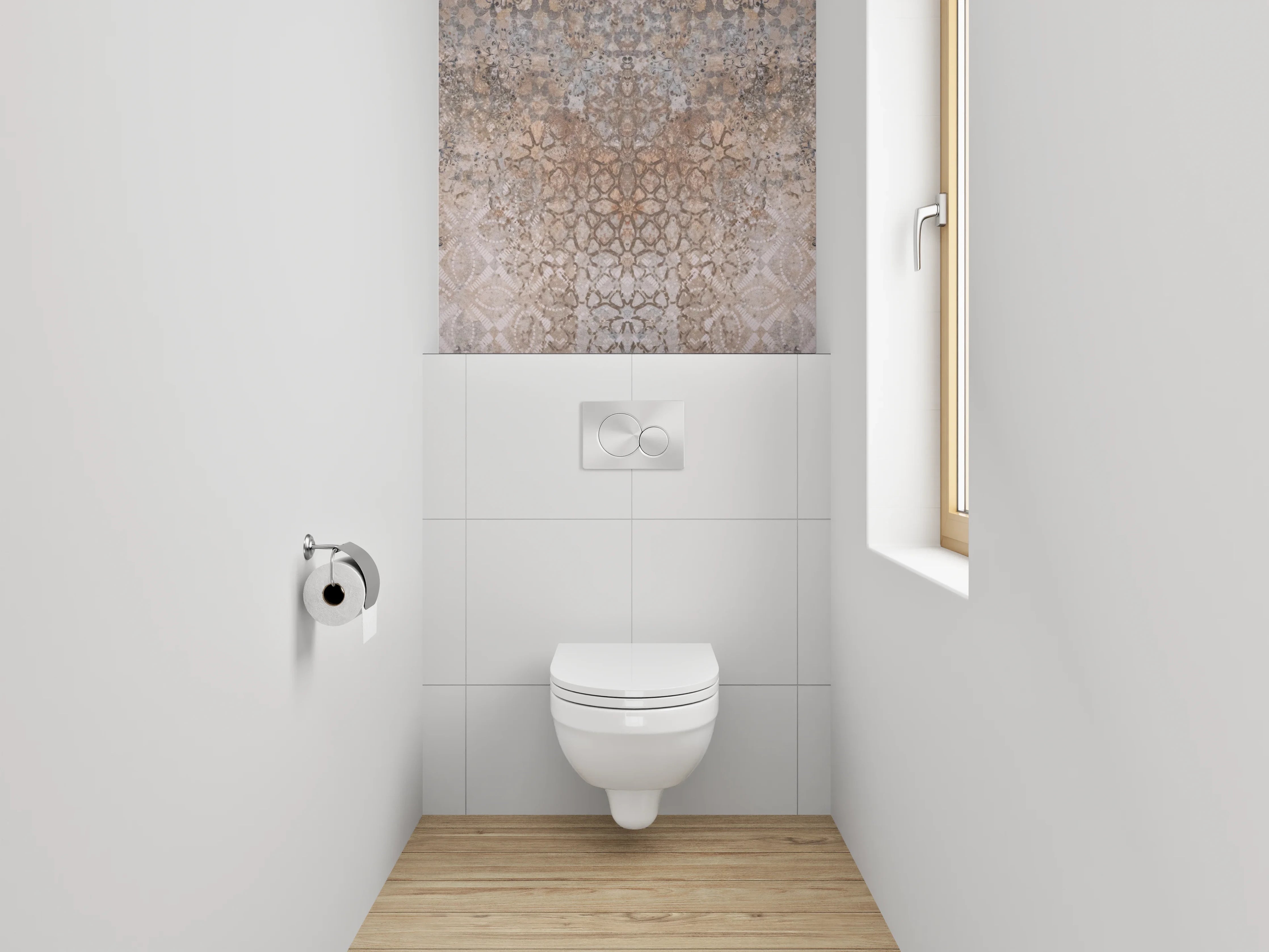 WC-Rückwand - Orientalisches Vintage Mosaik Muster