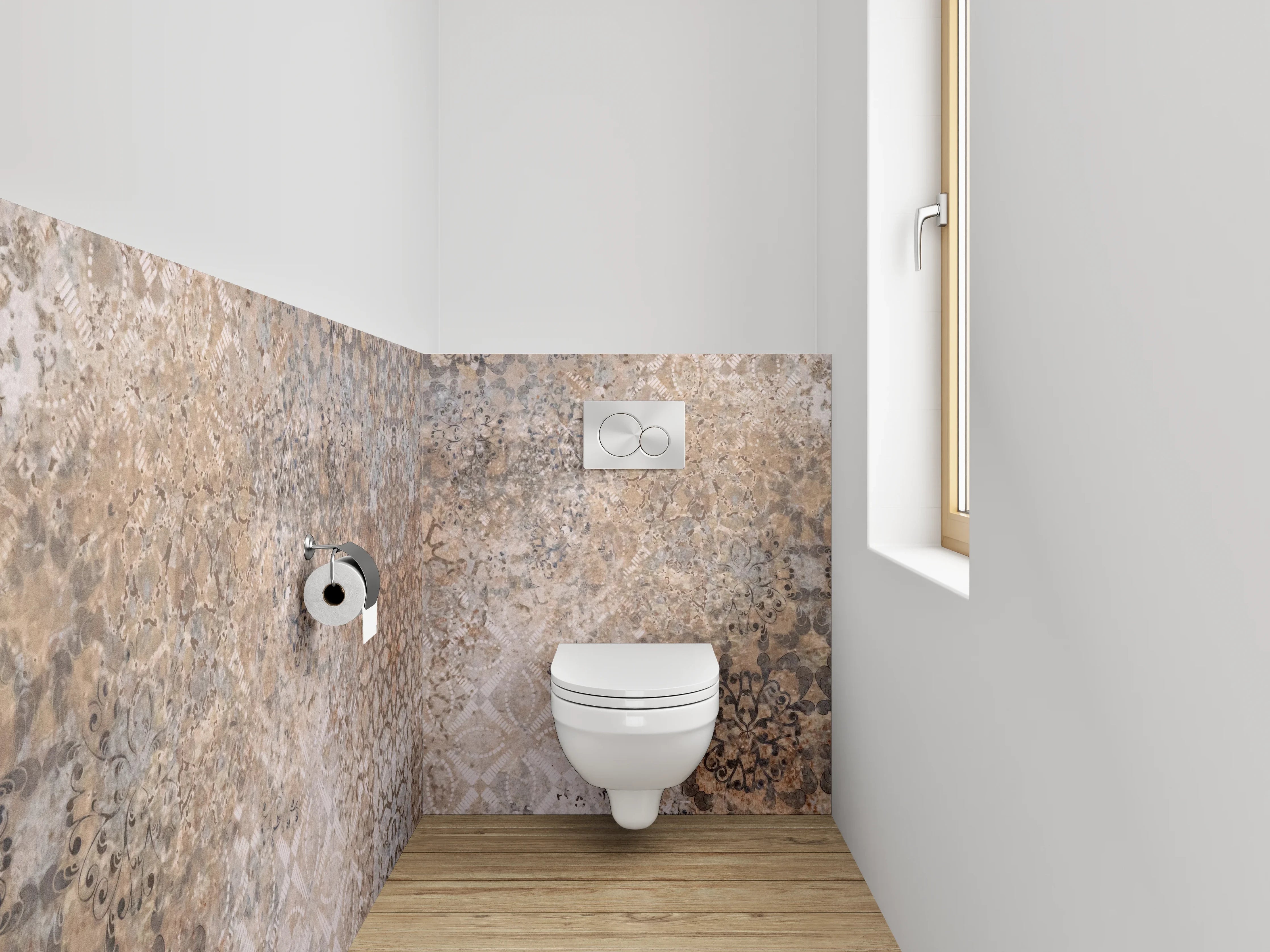WC-Rückwand - Orientalisches Vintage Mosaik Muster