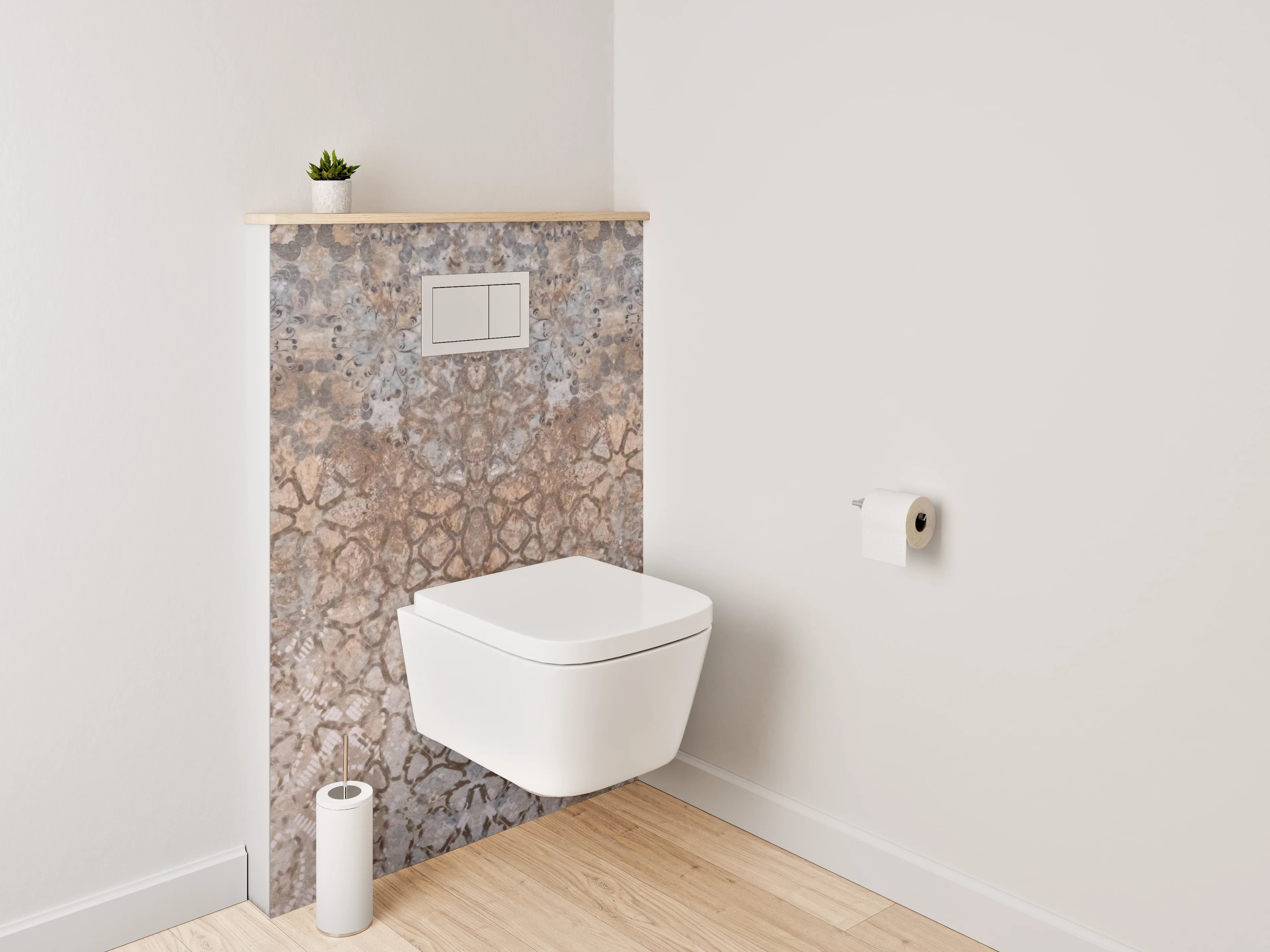 WC-Rückwand - Orientalisches Vintage Mosaik Muster