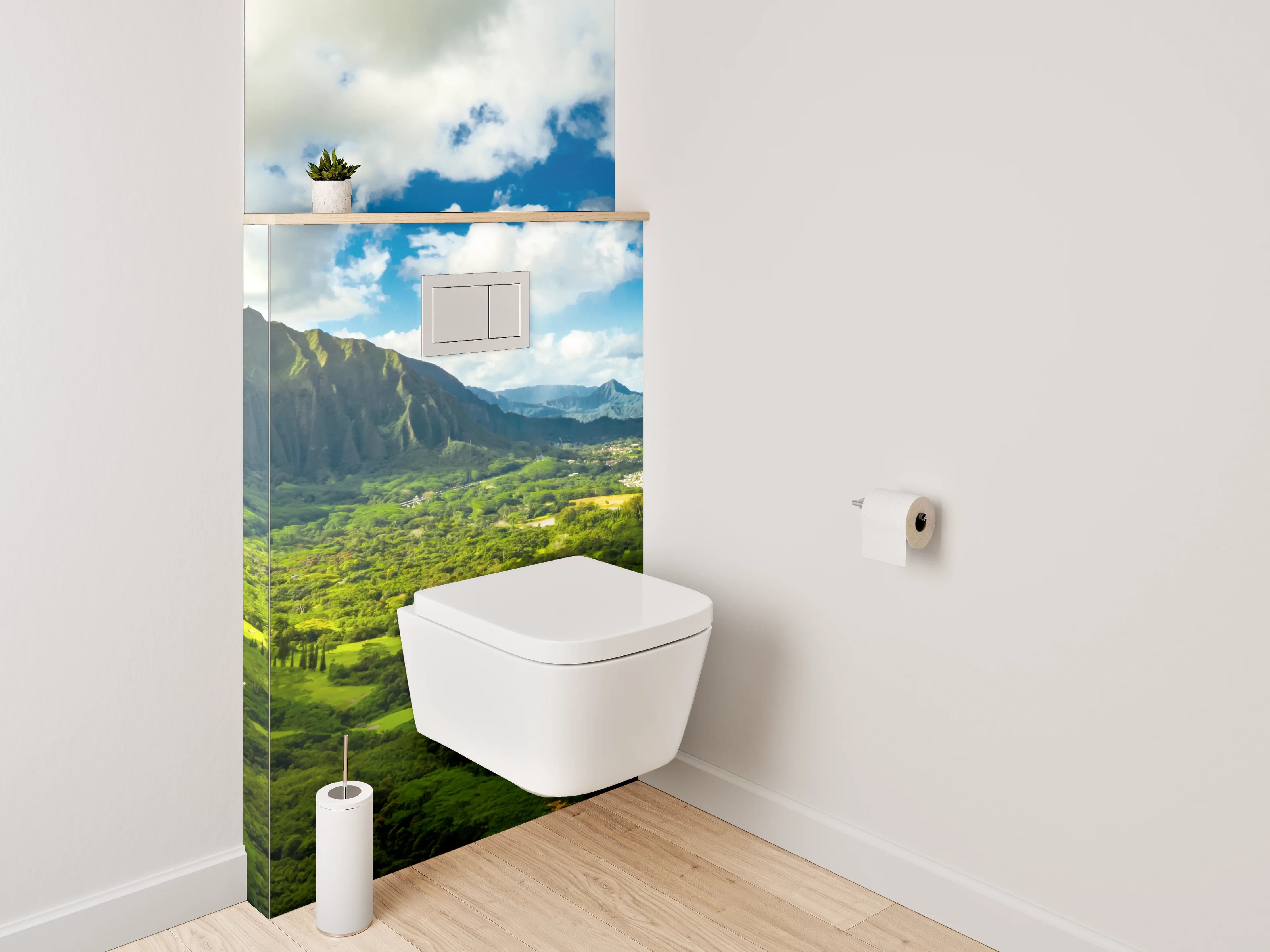 WC-Rückwand - Panorama Hawaii Berge und Meer