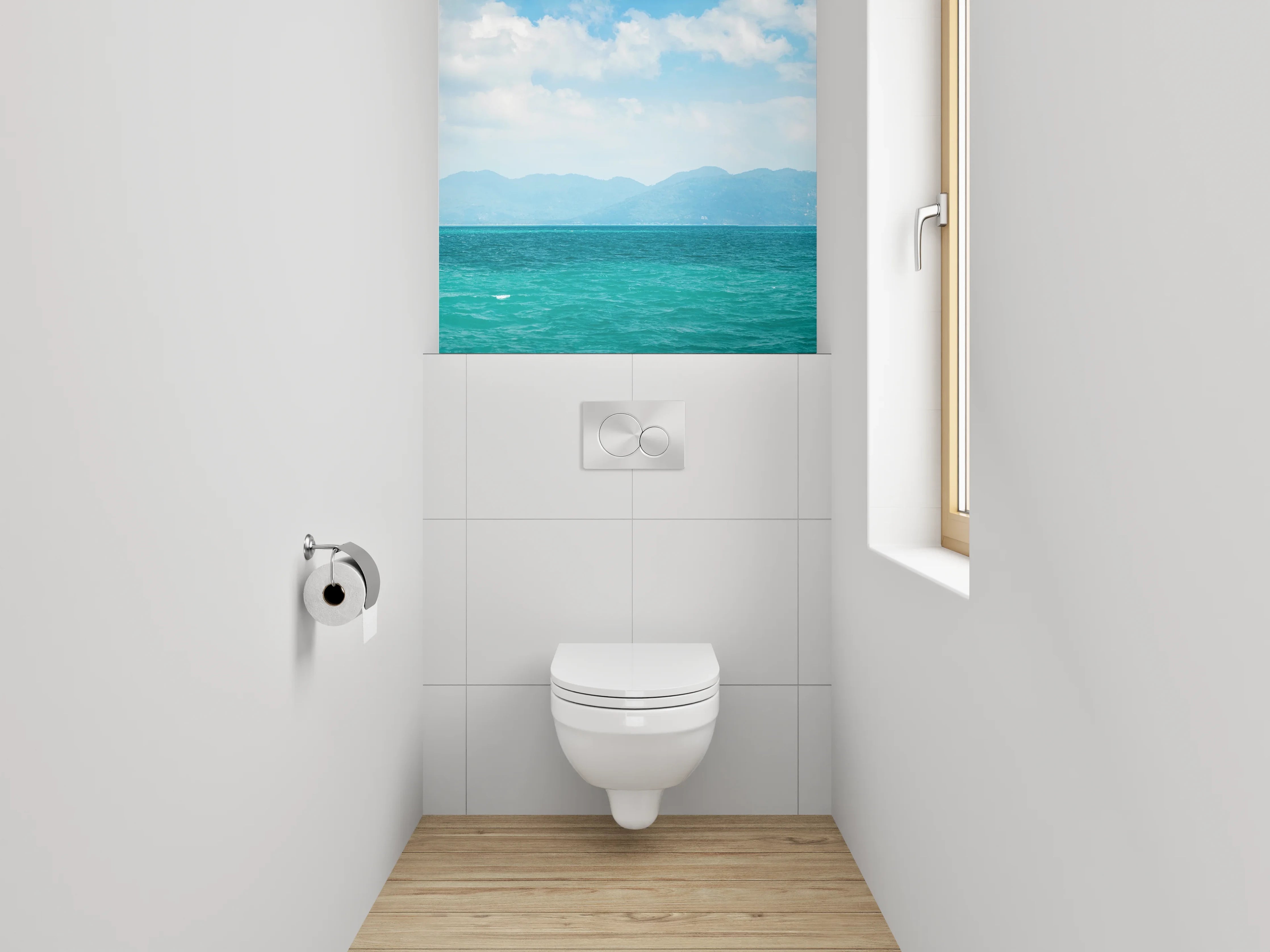 WC-Rückwand - Panorama Meerblick Fototapete