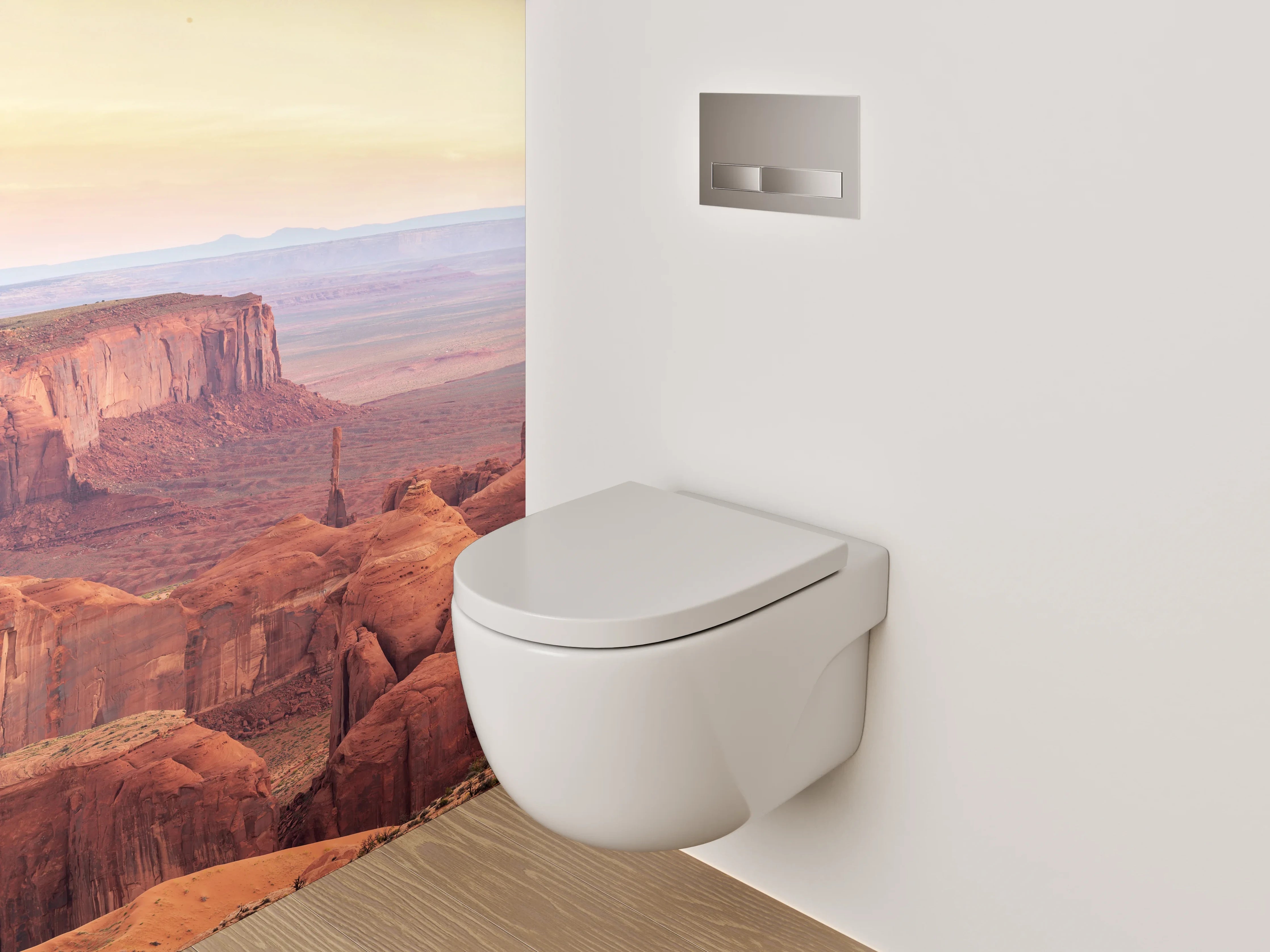 WC-Rückwand - Panoramablick Monument Valley