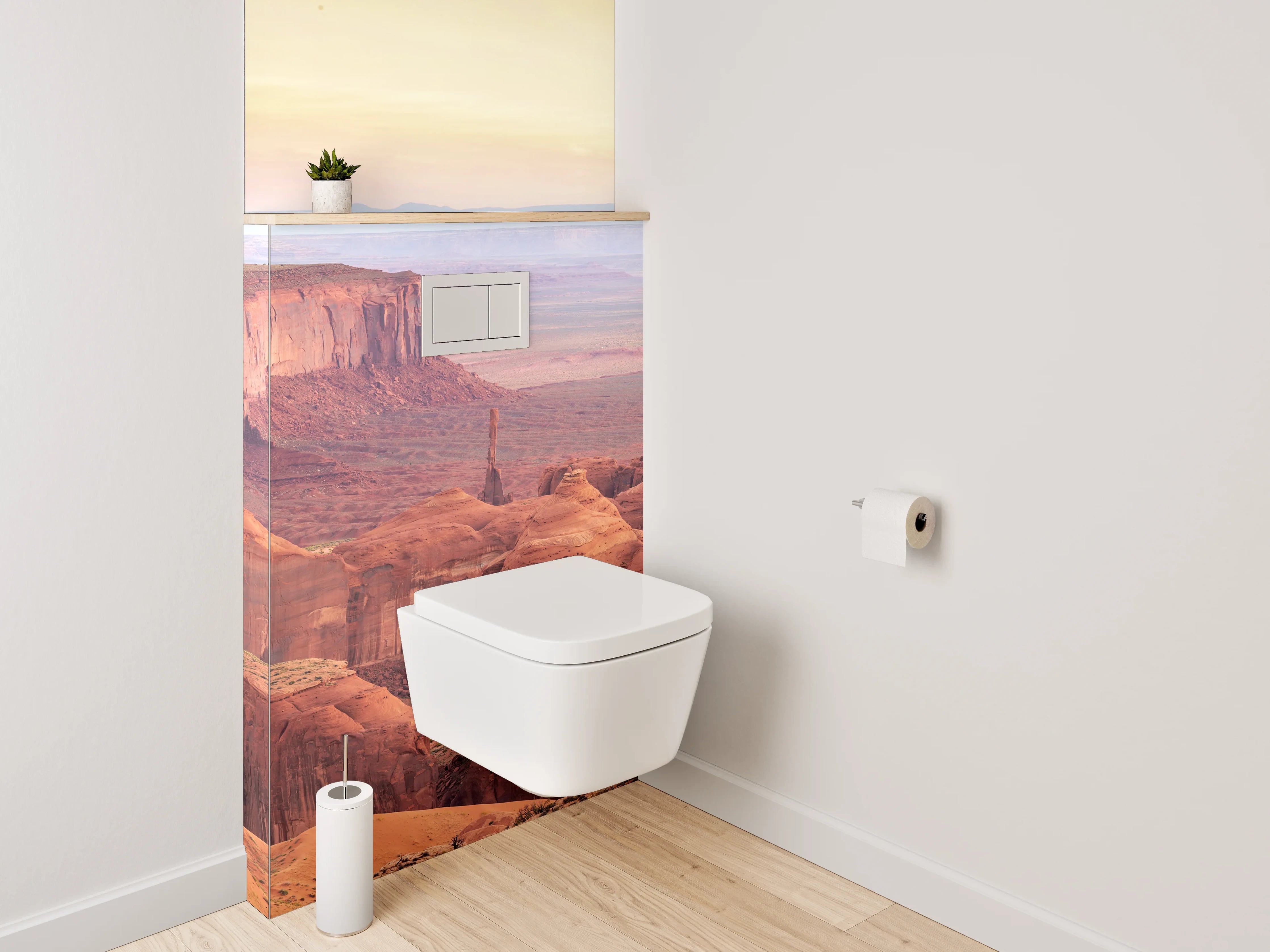 WC-Rückwand - Panoramablick Monument Valley