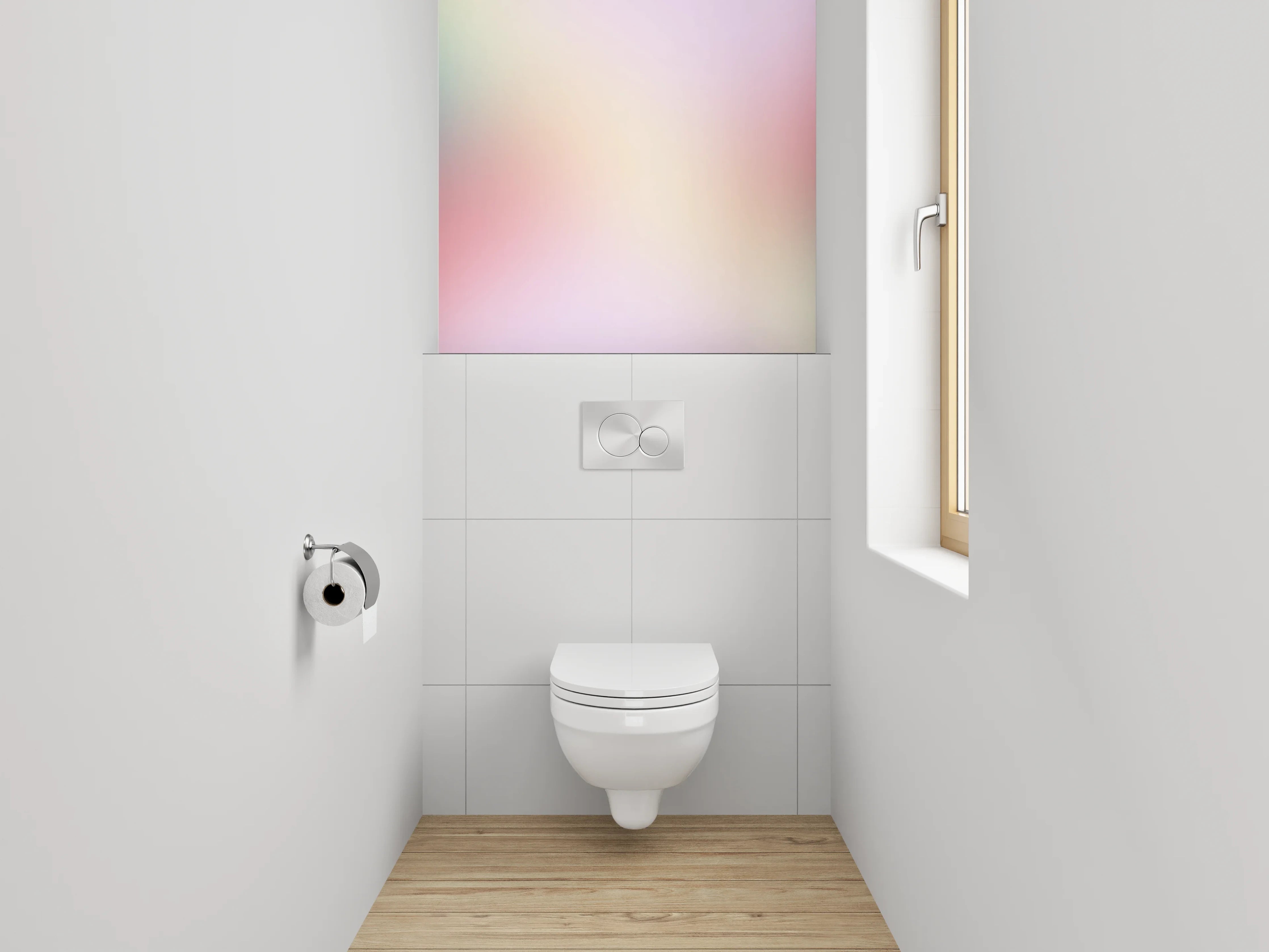 WC-Rückwand - Pastell Abstrakt Farbverlauf Harmonie