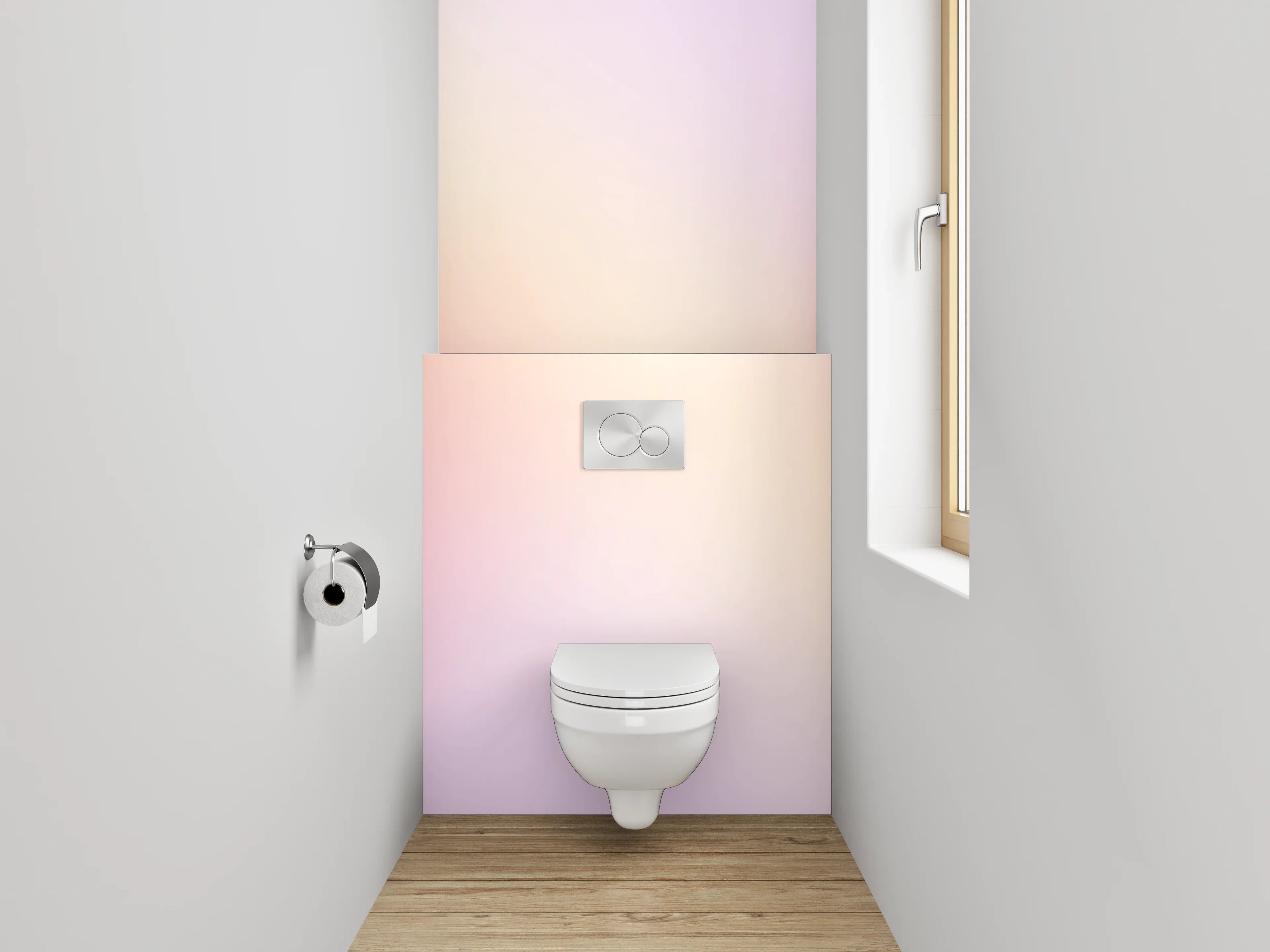 WC-Rückwand - Pastell Abstrakt Farbverlauf Harmonie