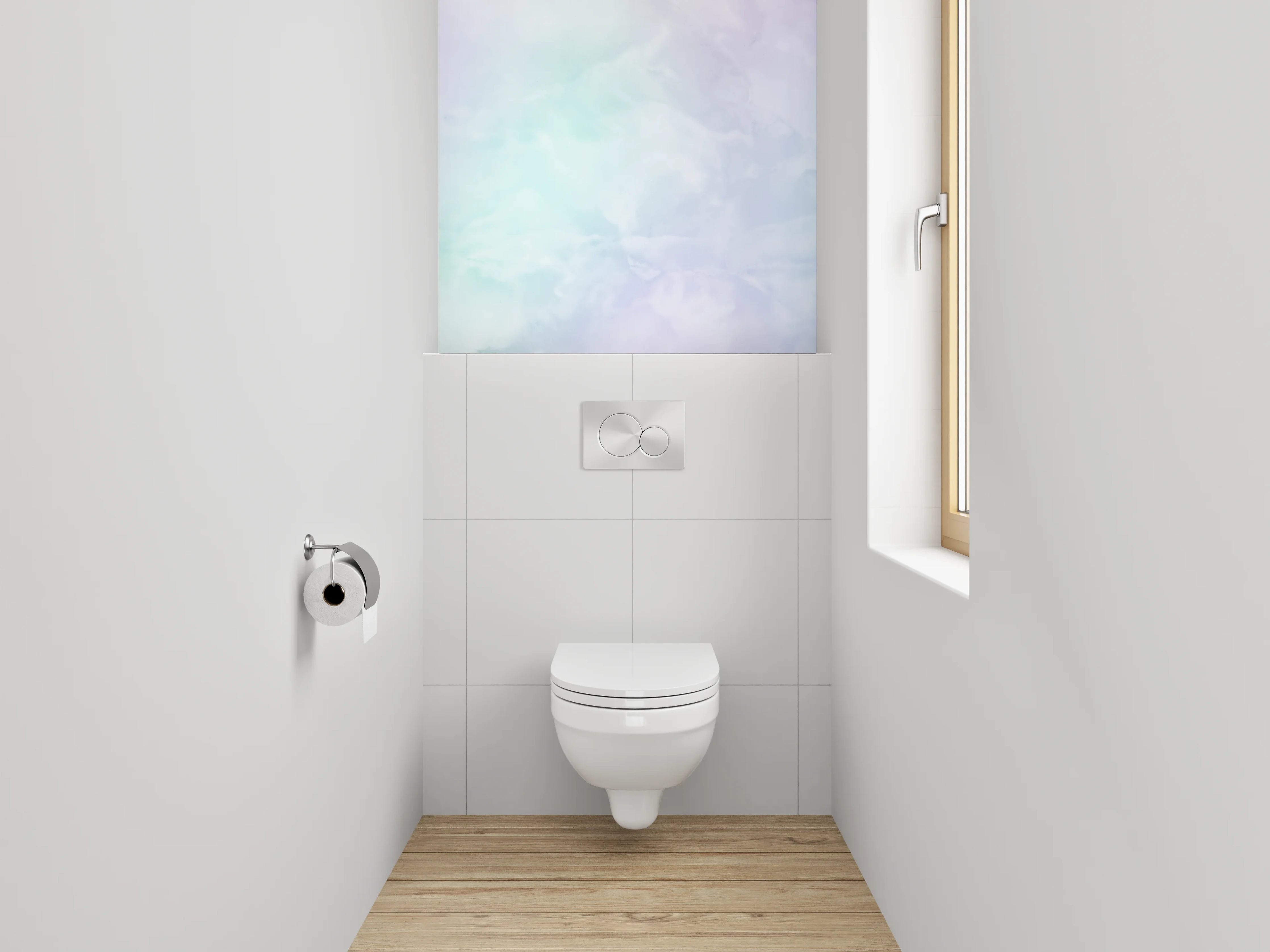 WC-Rückwand - Pastell Marmor Optik Wandpaneel