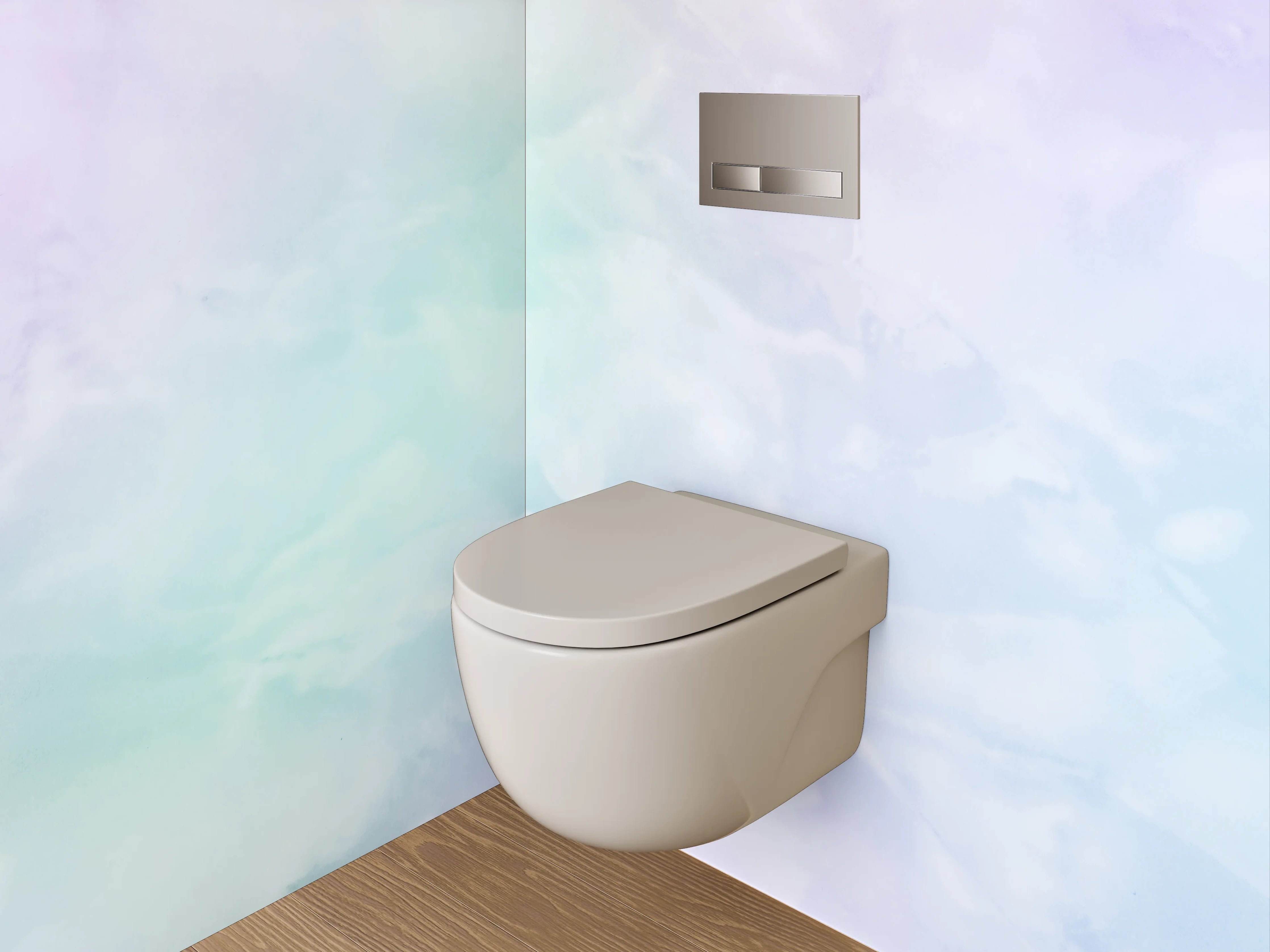 WC-Rückwand - Pastell Marmor Optik Wandpaneel