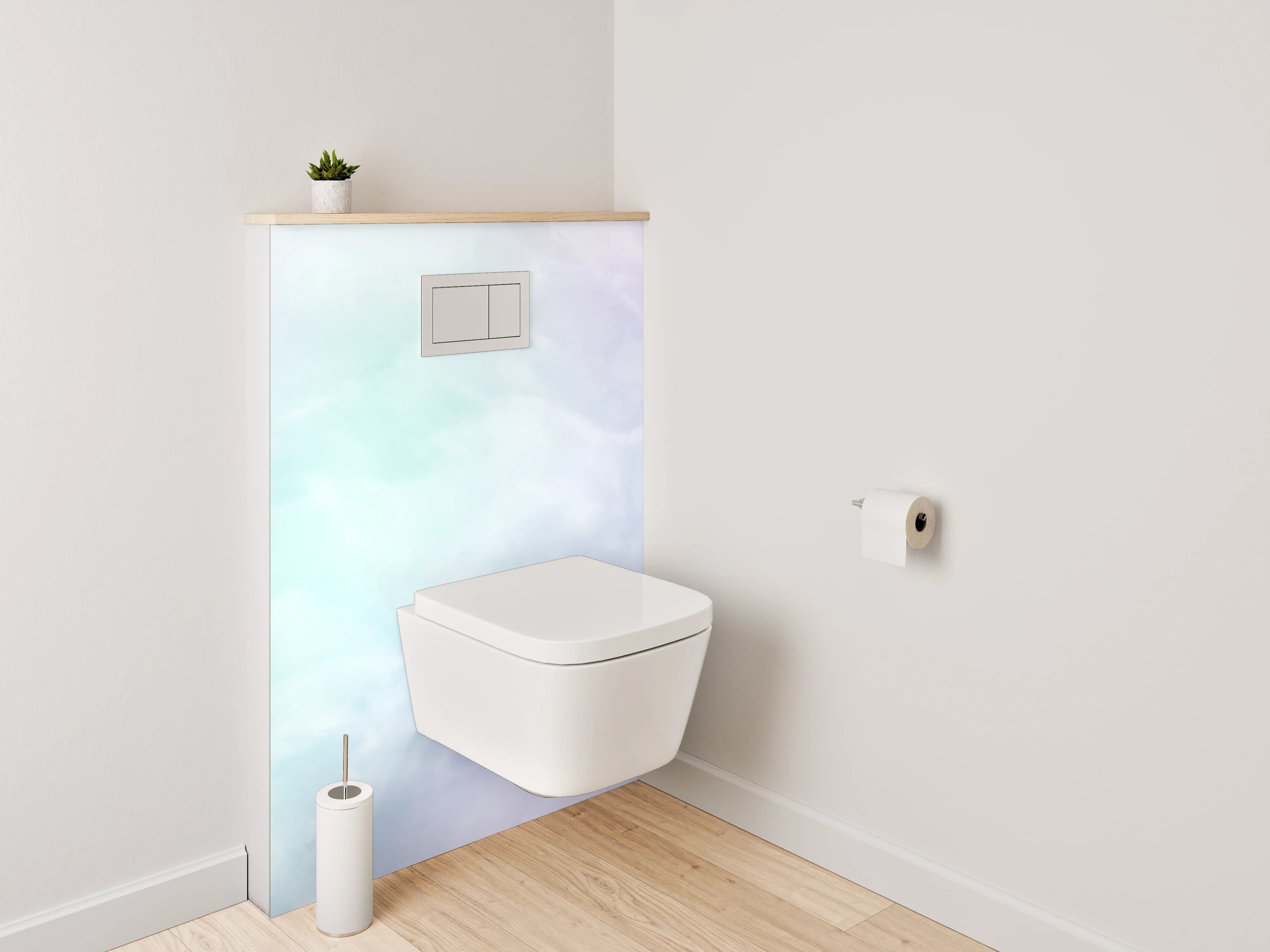 WC-Rückwand - Pastell Marmor Optik Wandpaneel