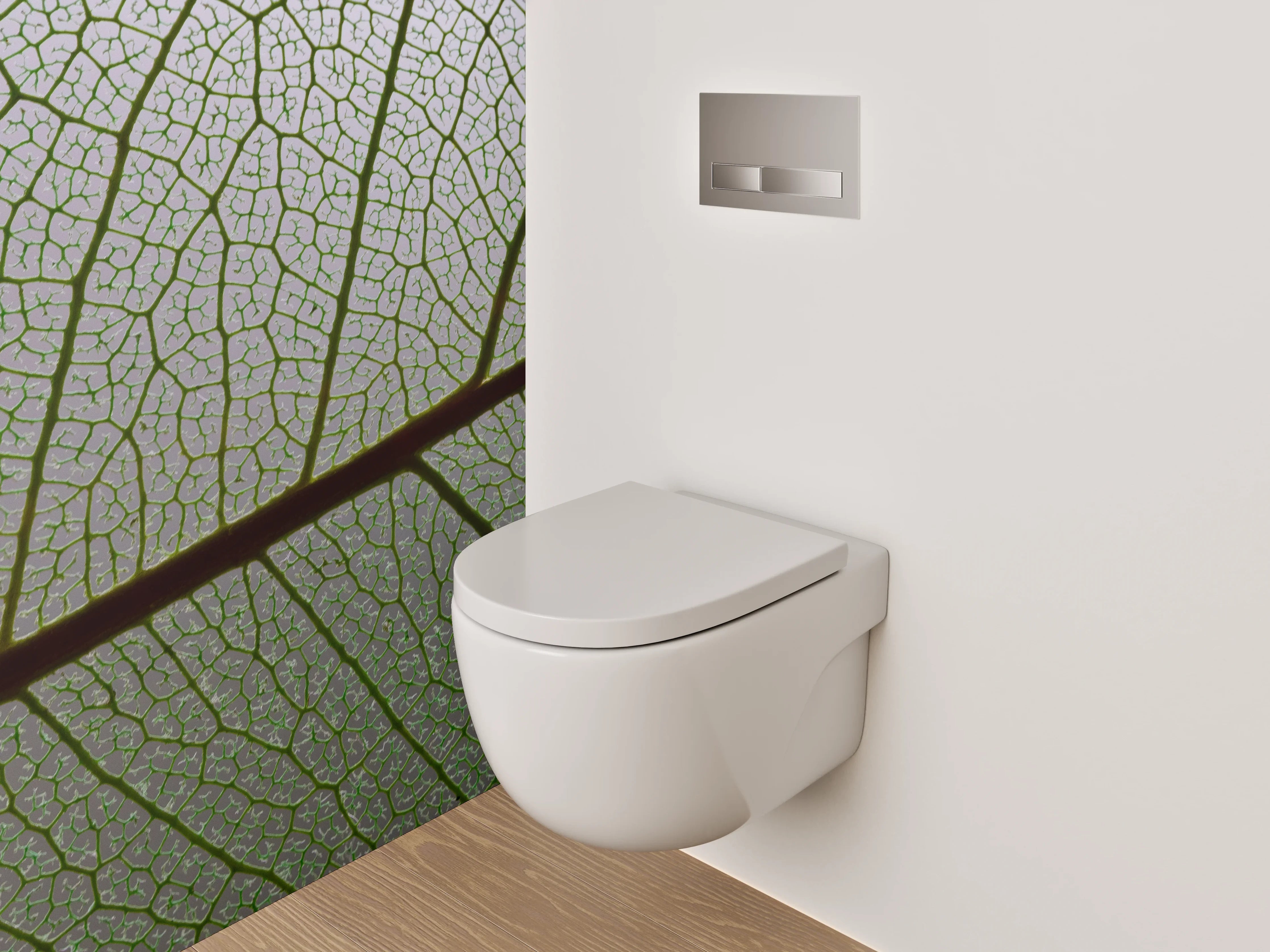 WC-Rückwand - Pflanzenstruktur Makro Gliederung Naturdetail