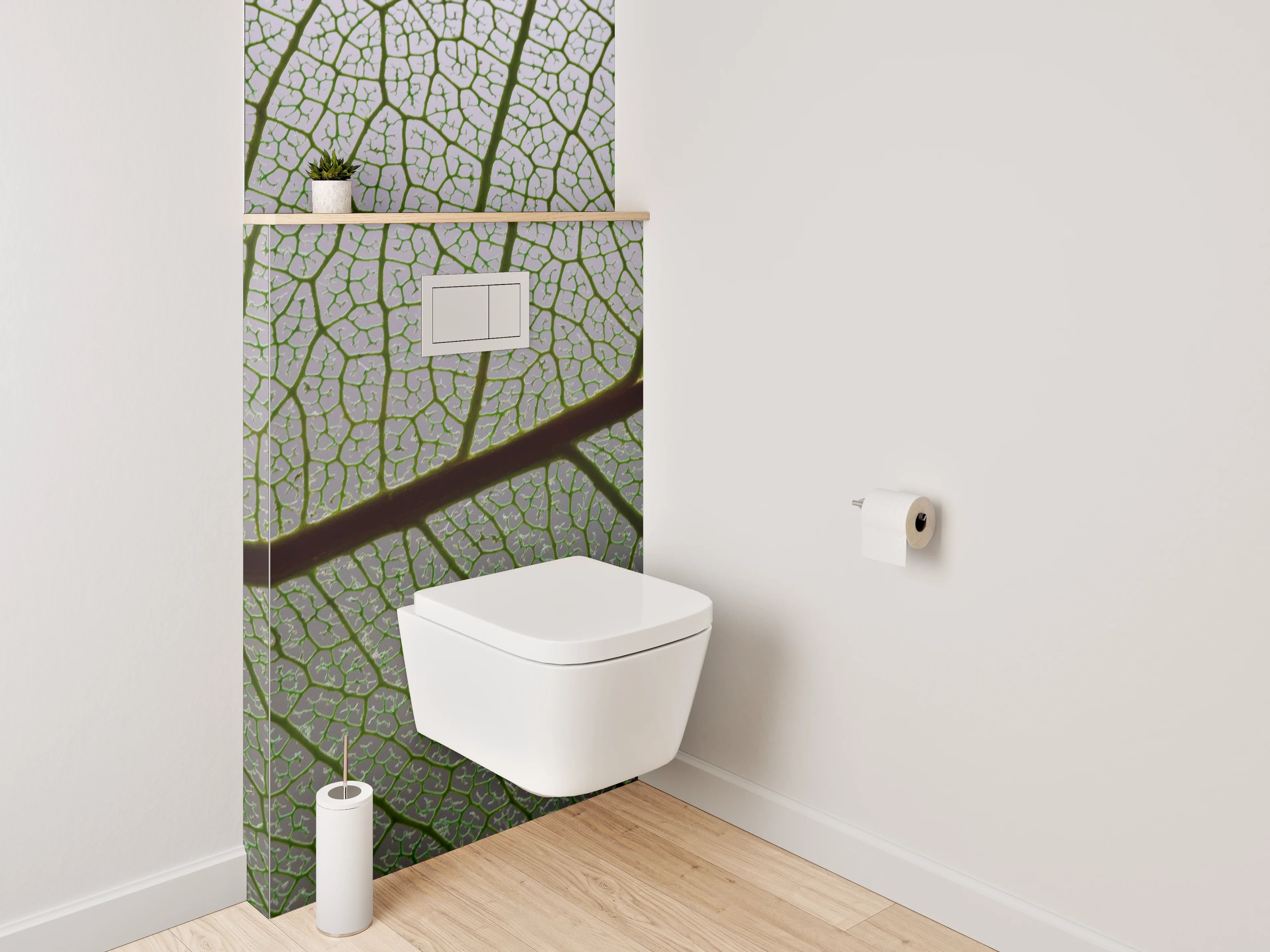 WC-Rückwand - Pflanzenstruktur Makro Gliederung Naturdetail