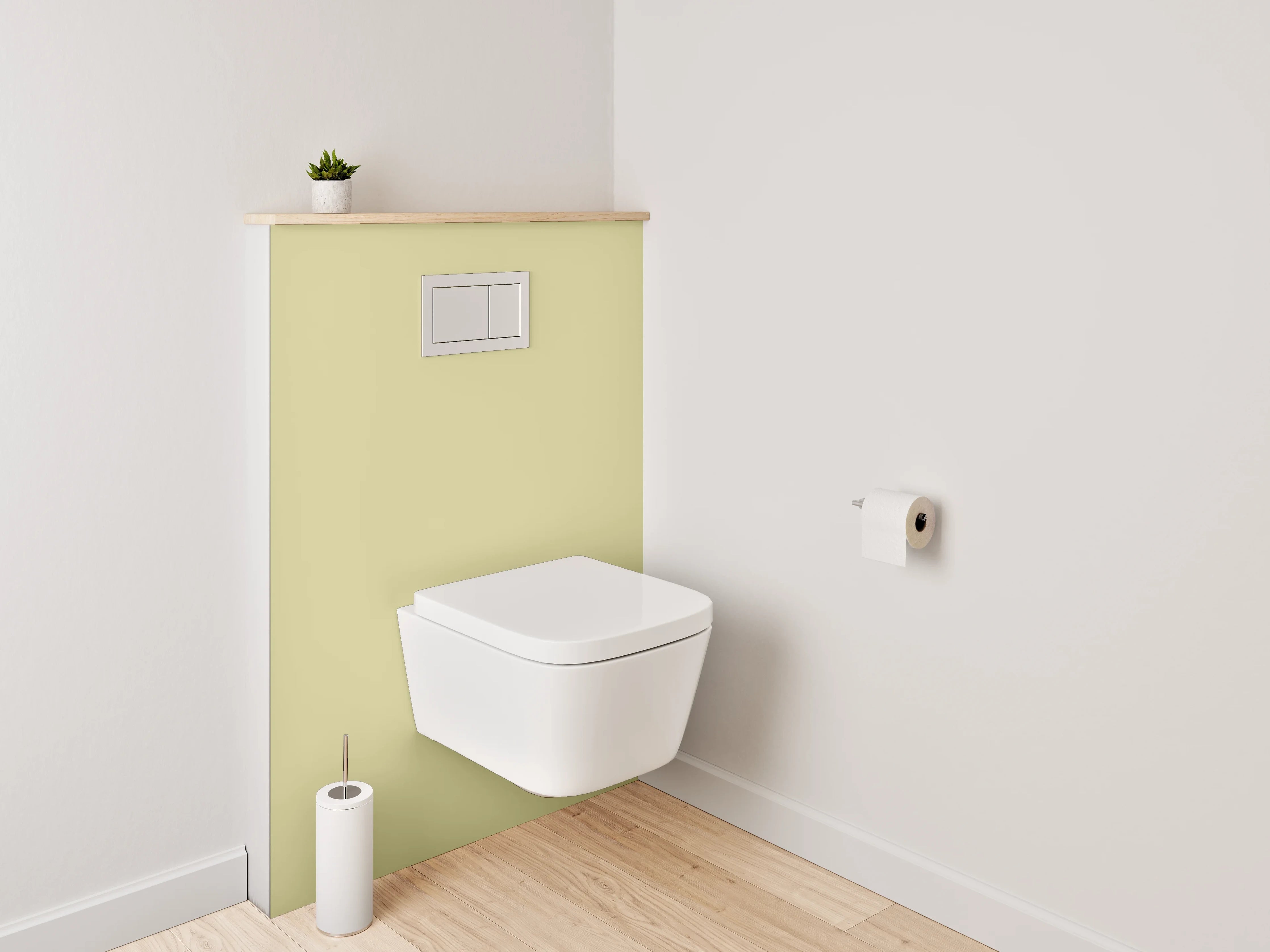 WC-Rückwand - RAL 1000 Grünbeige