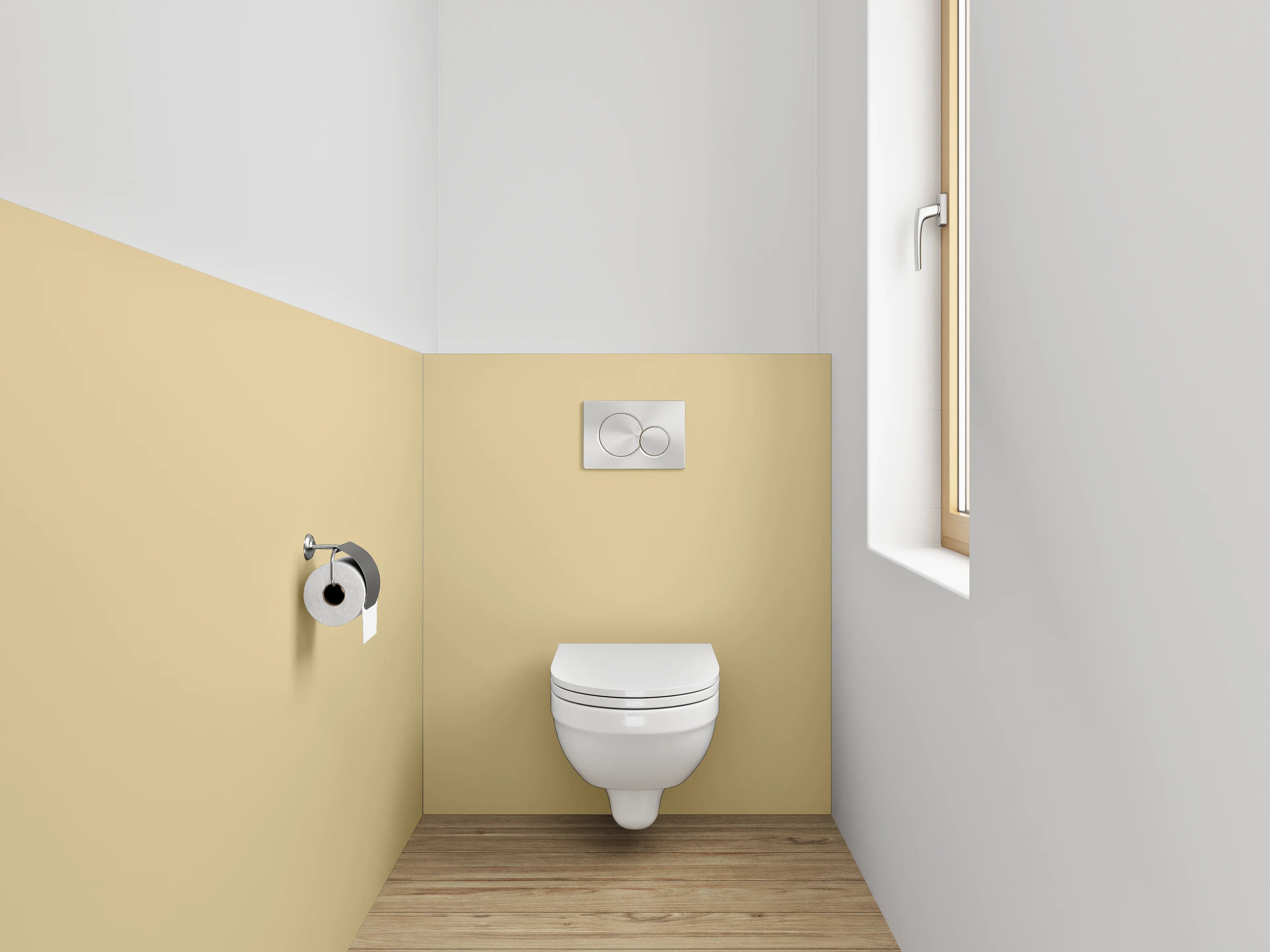WC-Rückwand - RAL 1001 Beigebraun
