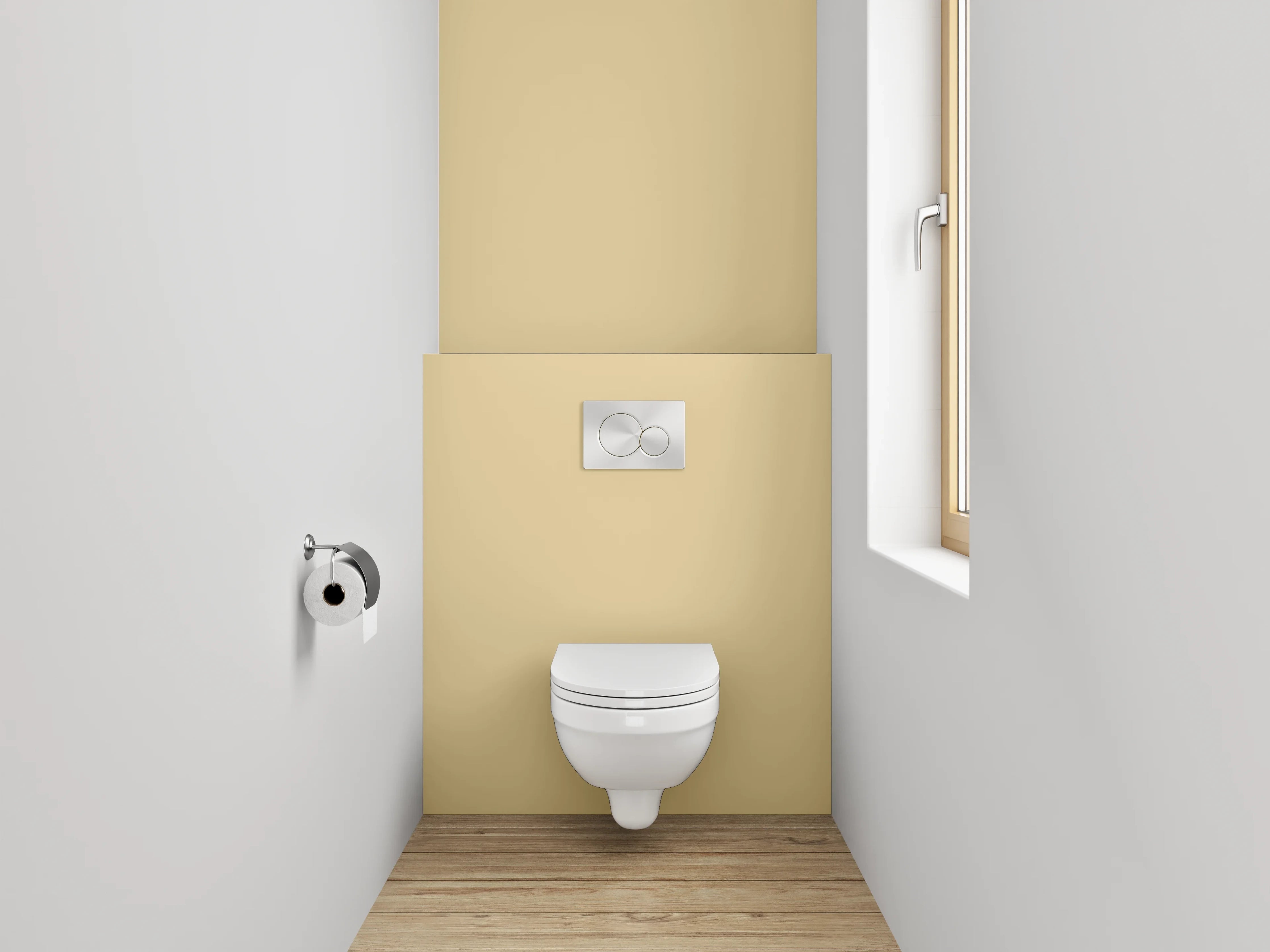 WC-Rückwand - RAL 1001 Beigebraun