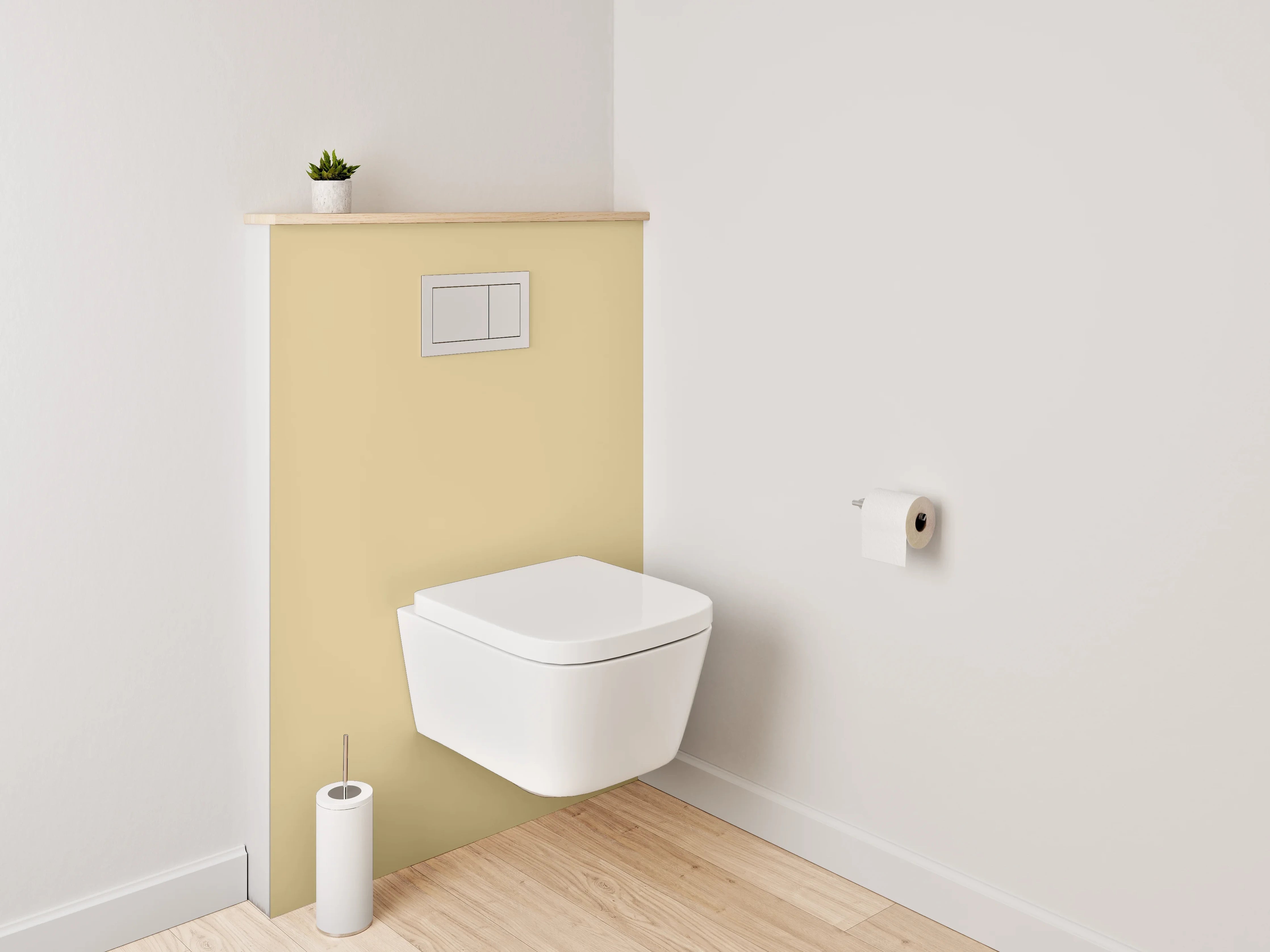 WC-Rückwand - RAL 1001 Beigebraun