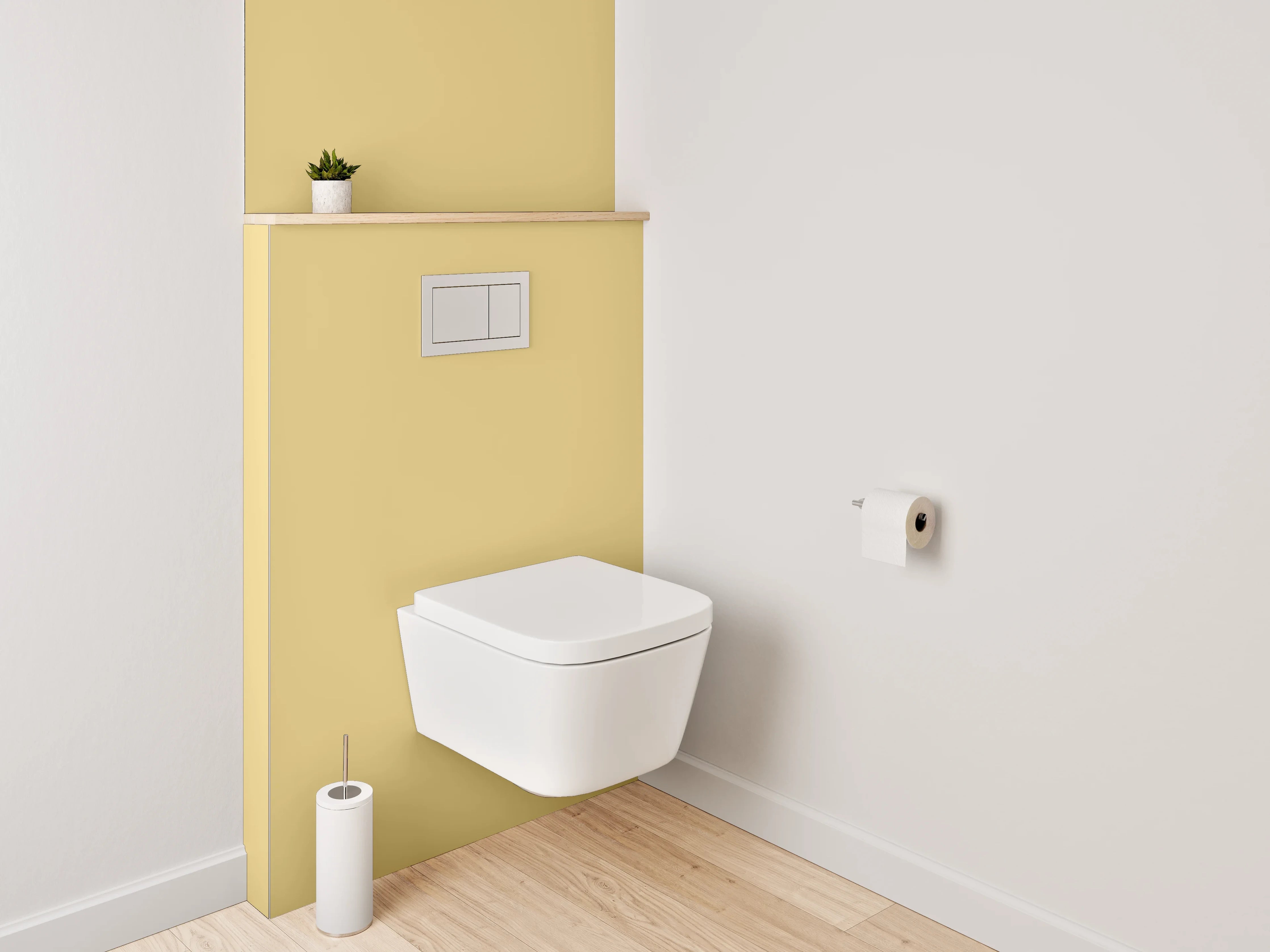 WC-Rückwand - RAL 1002 Sandgelb