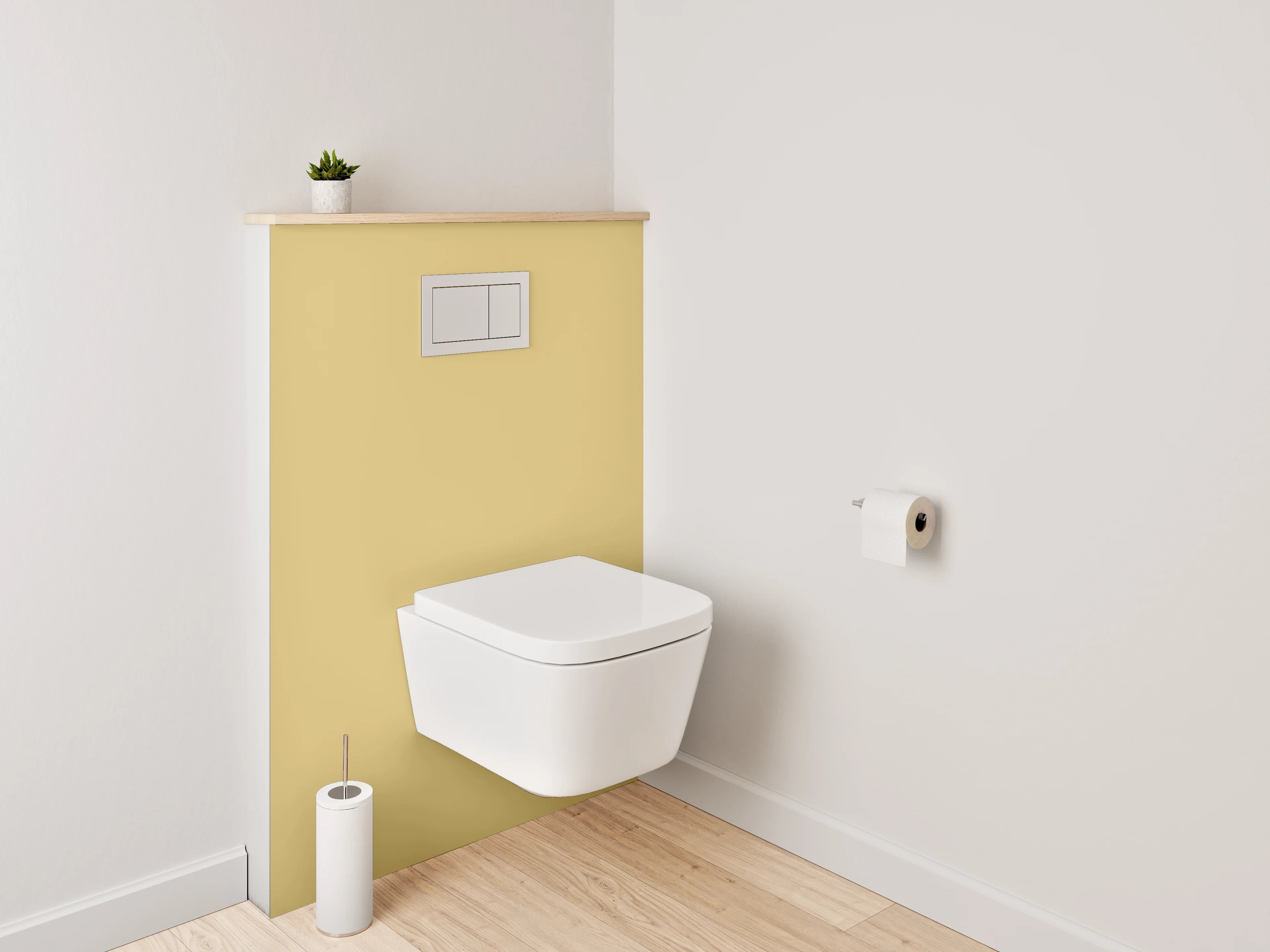 WC-Rückwand - RAL 1002 Sandgelb