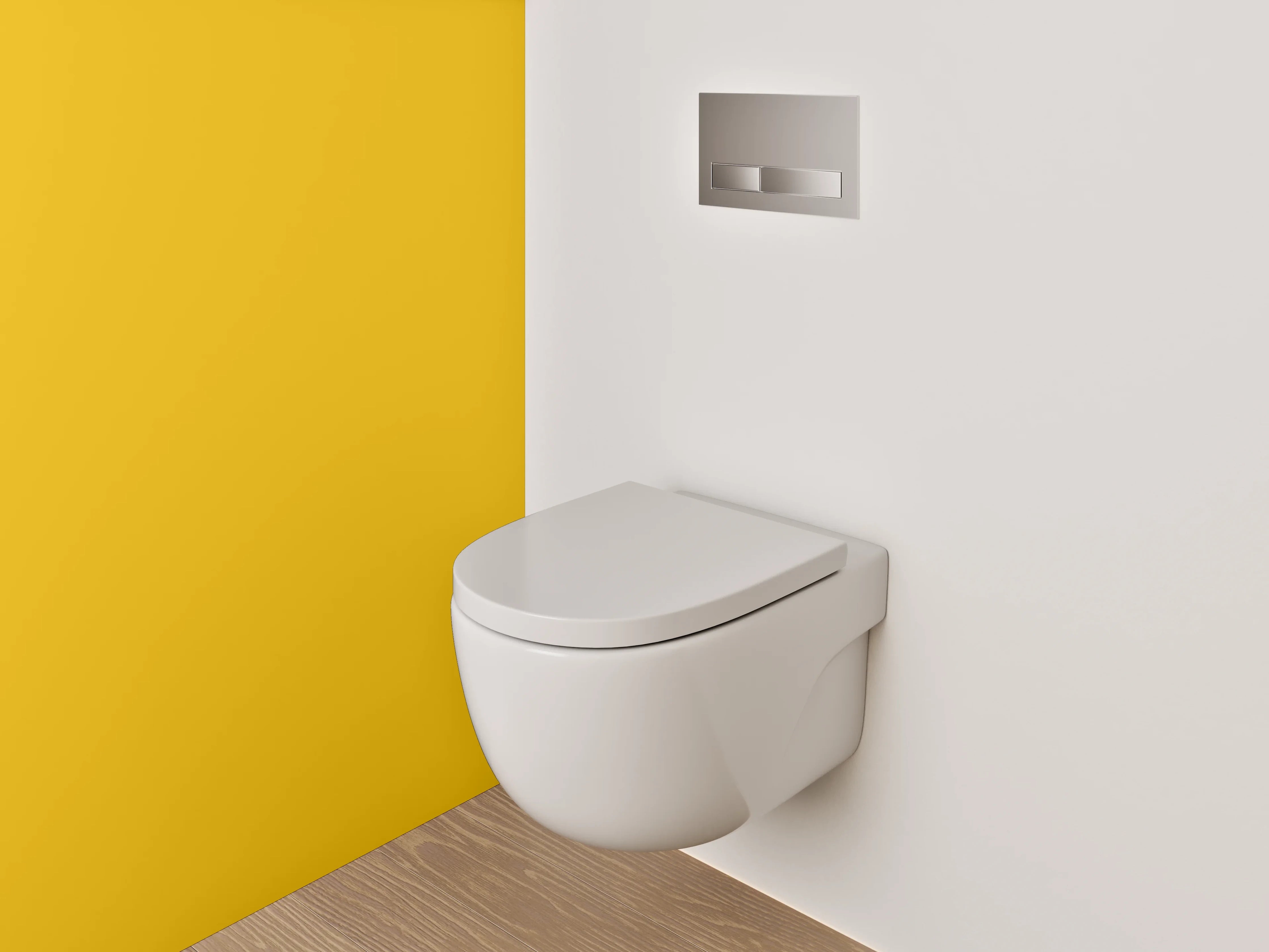 WC-Rückwand - RAL 1004 Goldgelb
